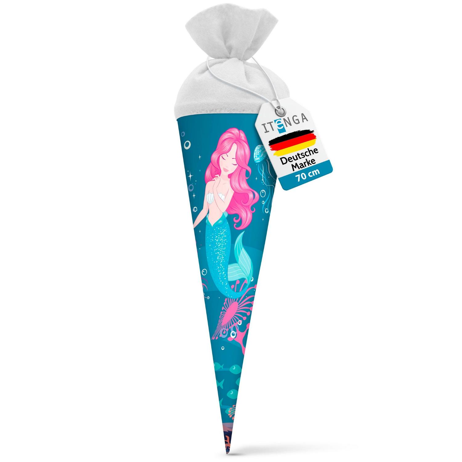 itenga Schult�te Zuckert�te 70cm rund Meerjungfrau Filzv...