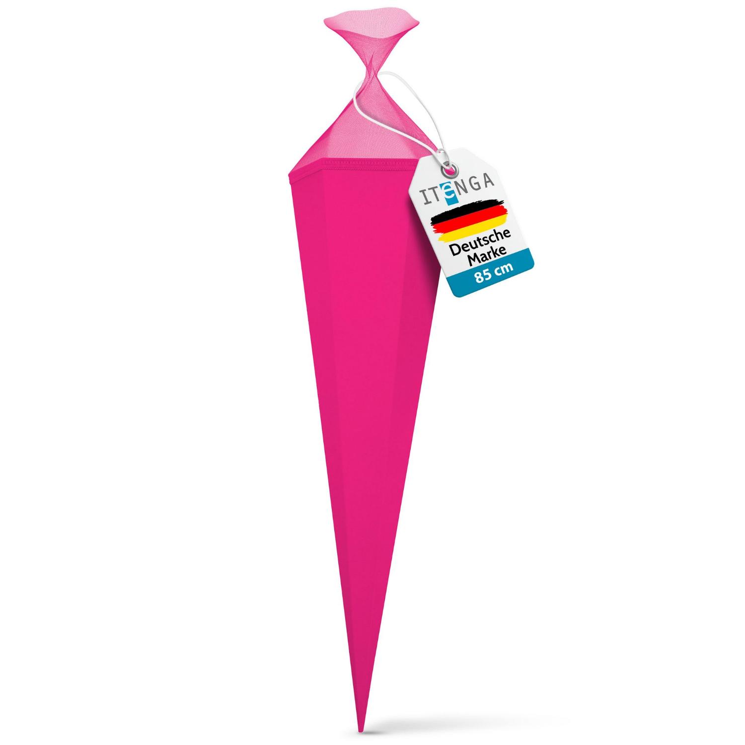 itenga Bastelschult�te mit Verschluss PINK 6eckig 85cm