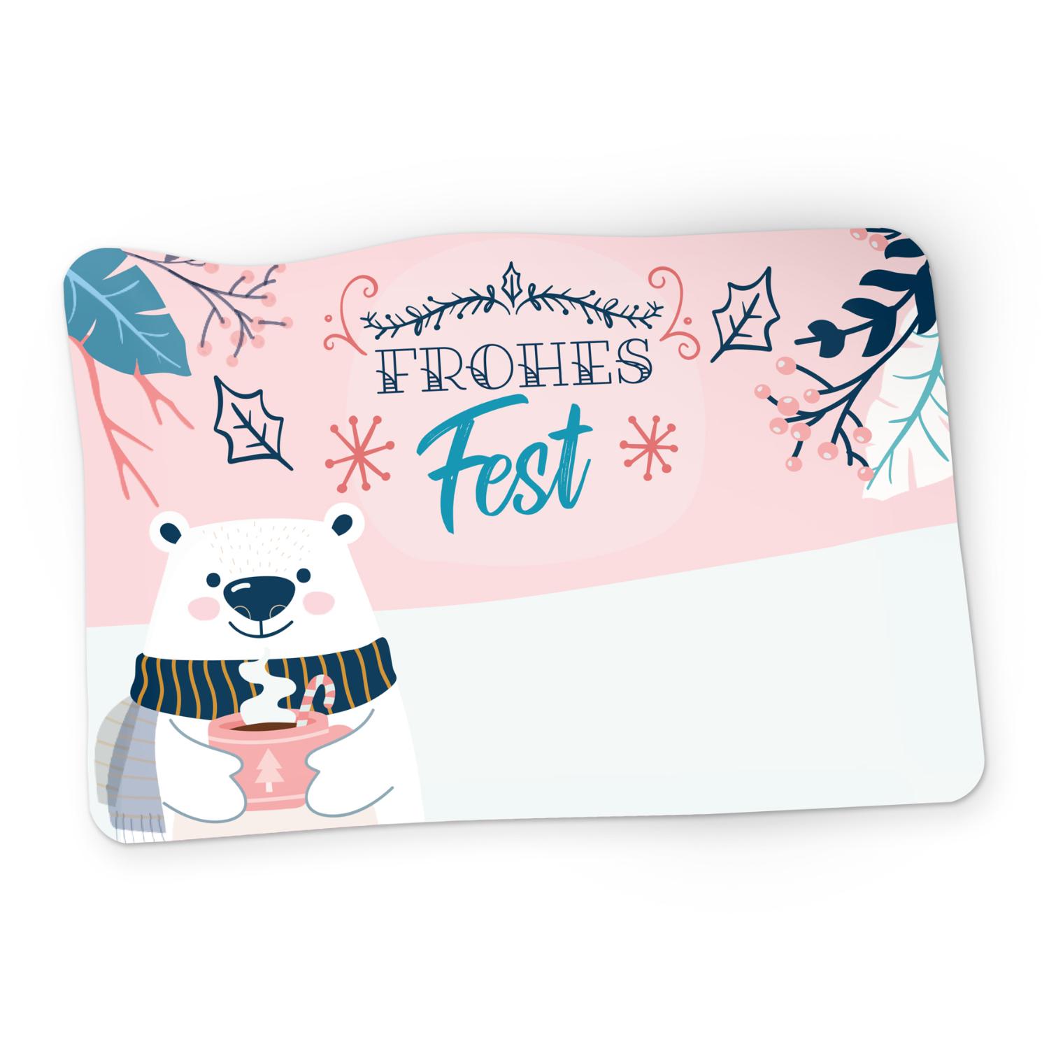 itenga 50x Sticker Geschenkaufkleber Frohe Weihnachten E...