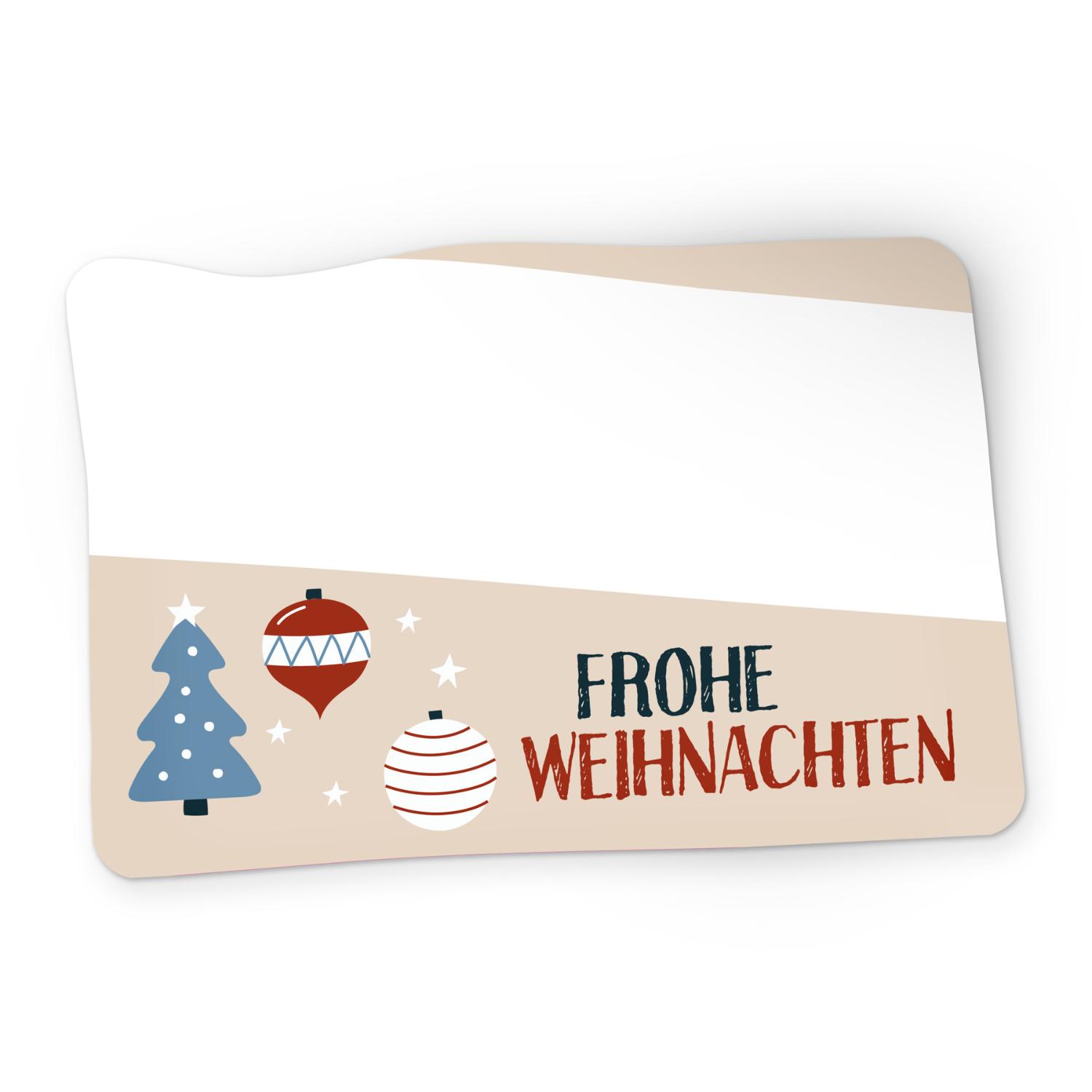 itenga 50x Sticker Geschenkaufkleber Frohe Weihnachten B...
