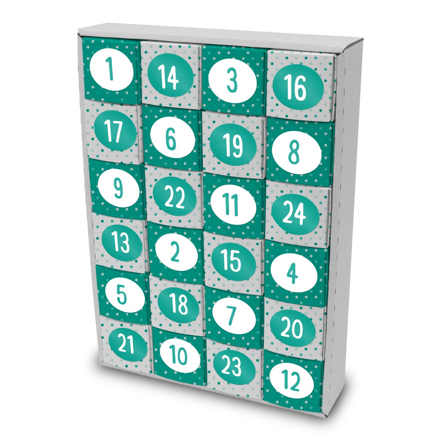 itenga SET Adventskalender zum F�llen W�rfel 6,5cm + Sti...