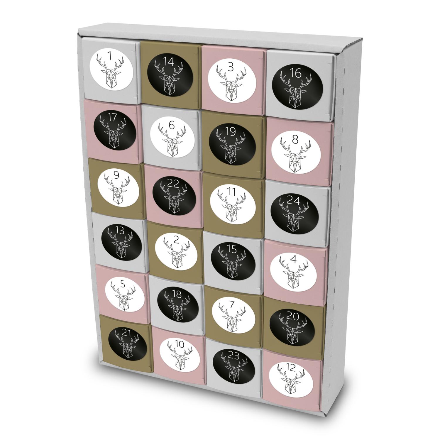 itenga SET Adventskalender zum F�llen W�rfel 6,5cm + Sti...