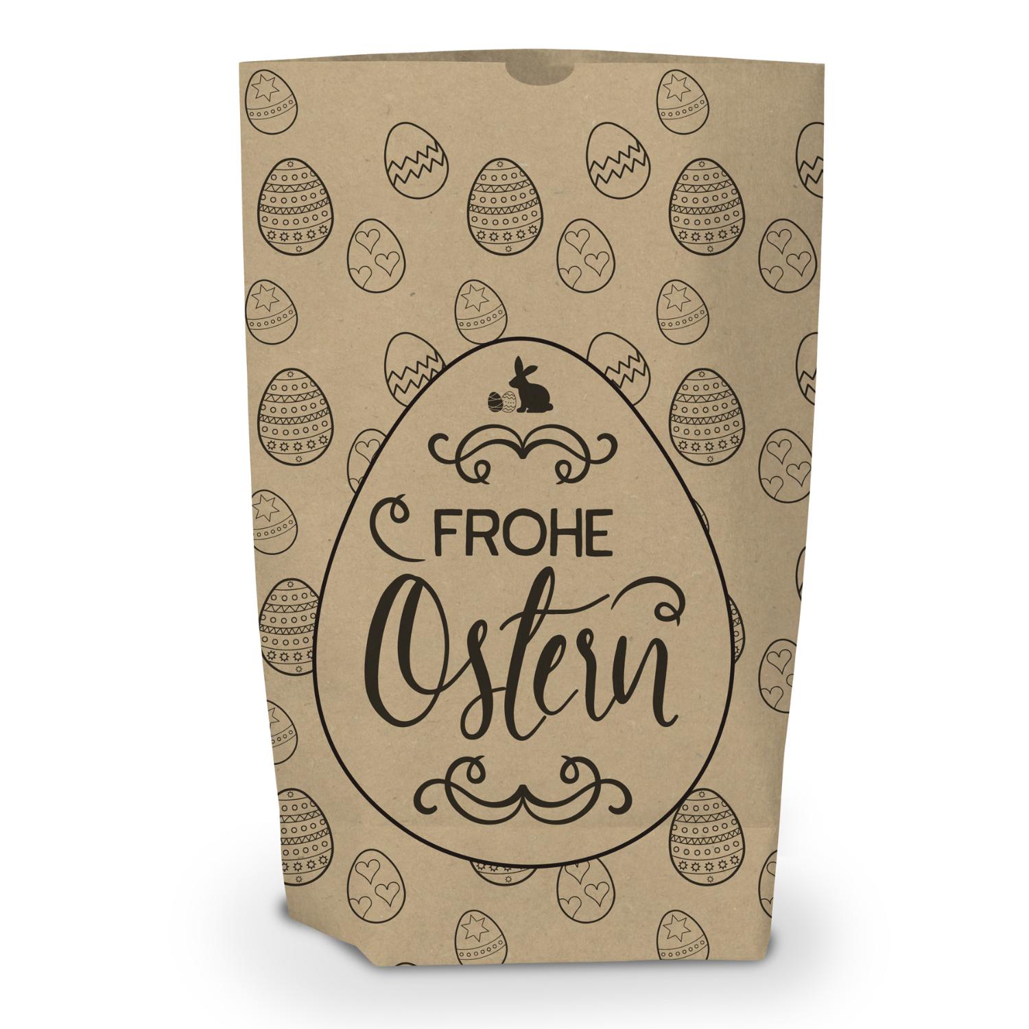 itenga Geschenkt�te Frohe Ostern Eier 17x6cm Muster brau...