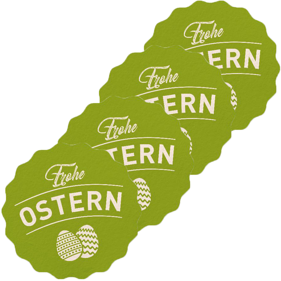 Itenga 50er Set Sticker Frohe Ostern grn