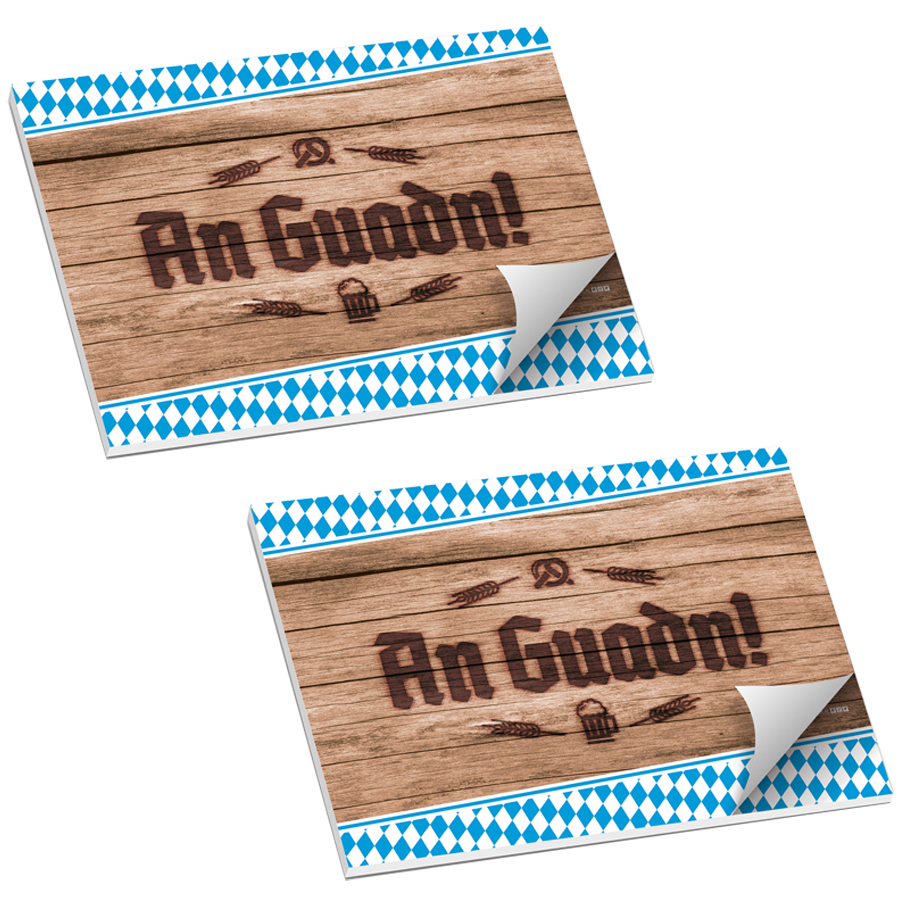 itenga SET - 2x Tischset An Guadn! Bayrisch rustikal Okt...