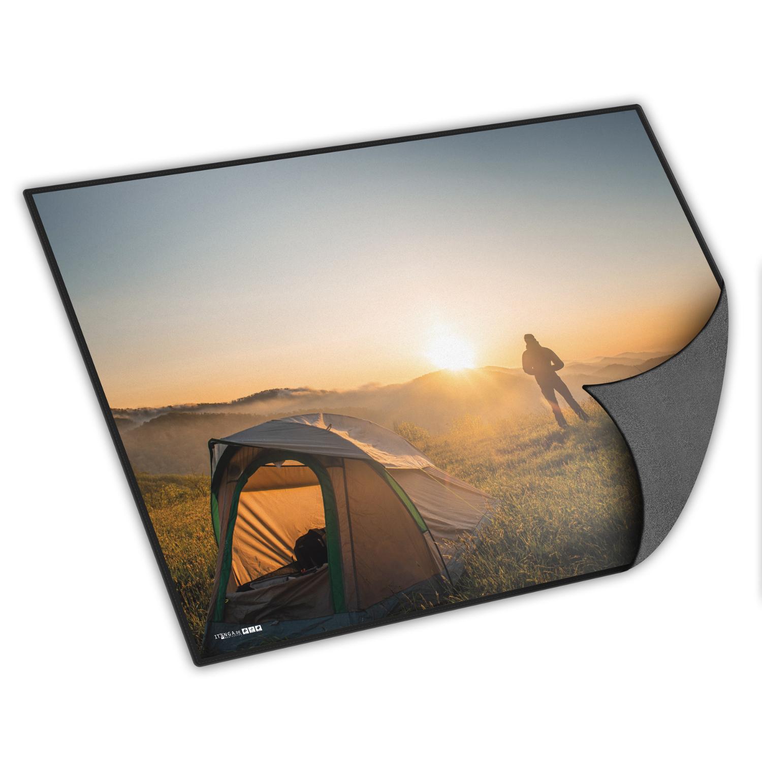 itenga Schreibunterlage V2 Motiv Outdoor Zelt und Berge ...