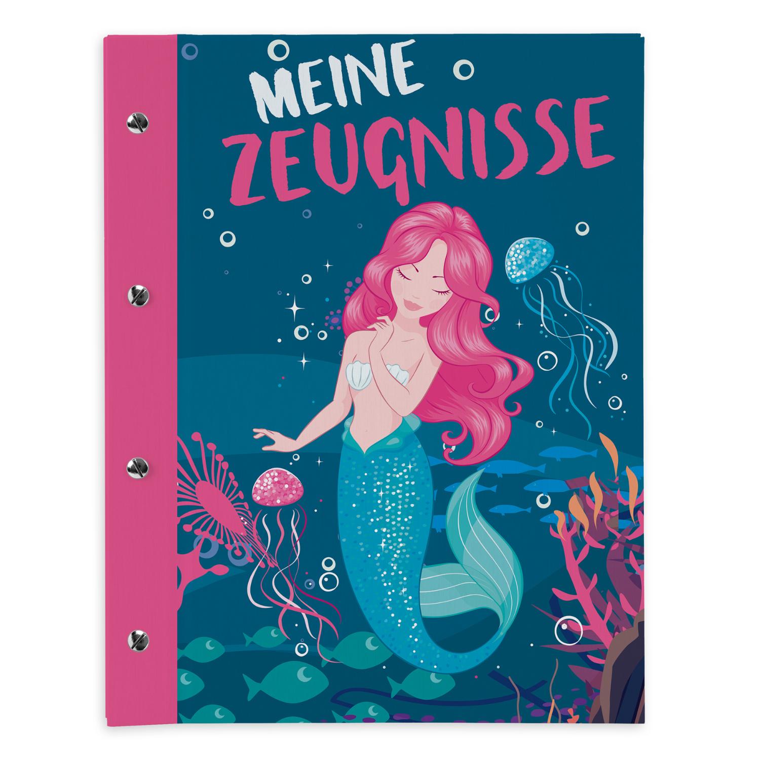 itenga Zeugnismappe A4 mit Schraubverschluss Motiv Meerj...