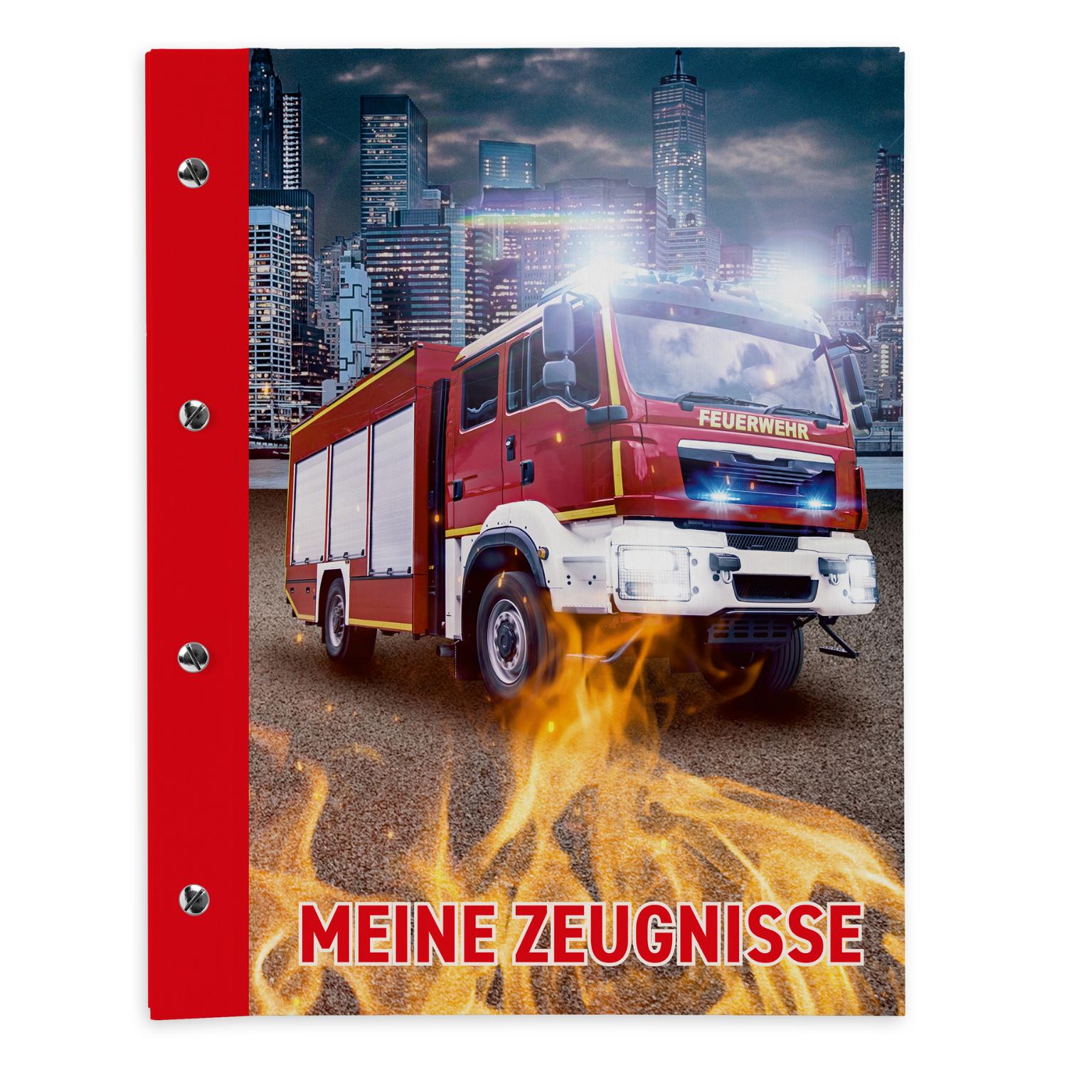 itenga Zeugnismappe A4 mit Schraubverschluss Motiv Feuer...