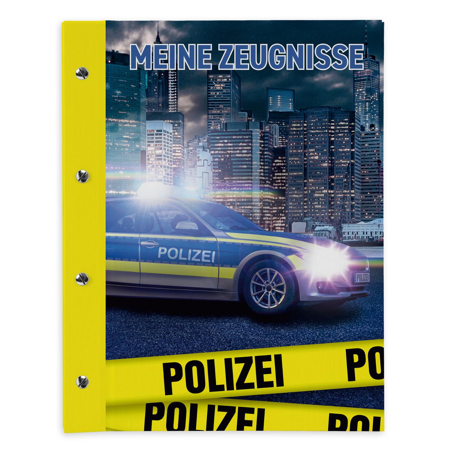 itenga Zeugnismappe A4 mit Schraubverschluss Motiv Polizei