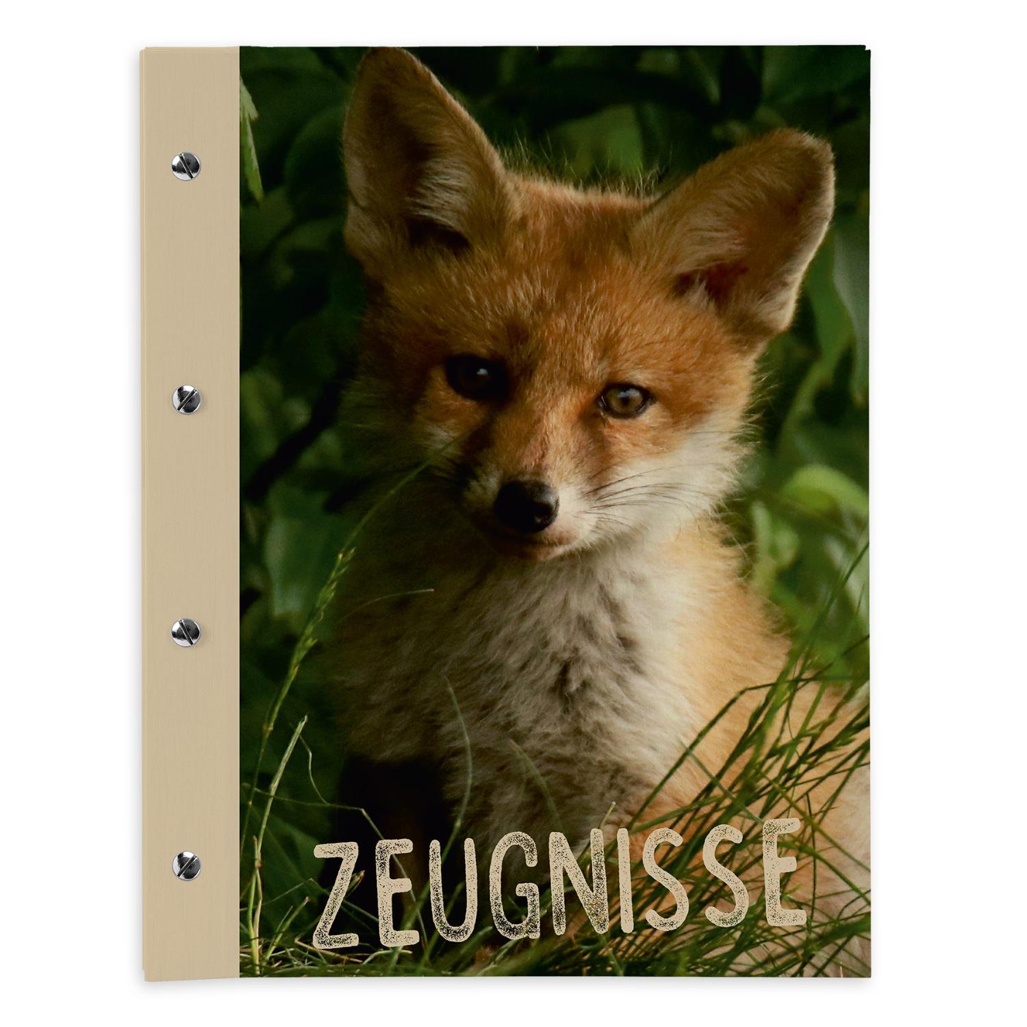 itenga Zeugnismappe A4 mit Schraubverschluss Motiv Fuchs
