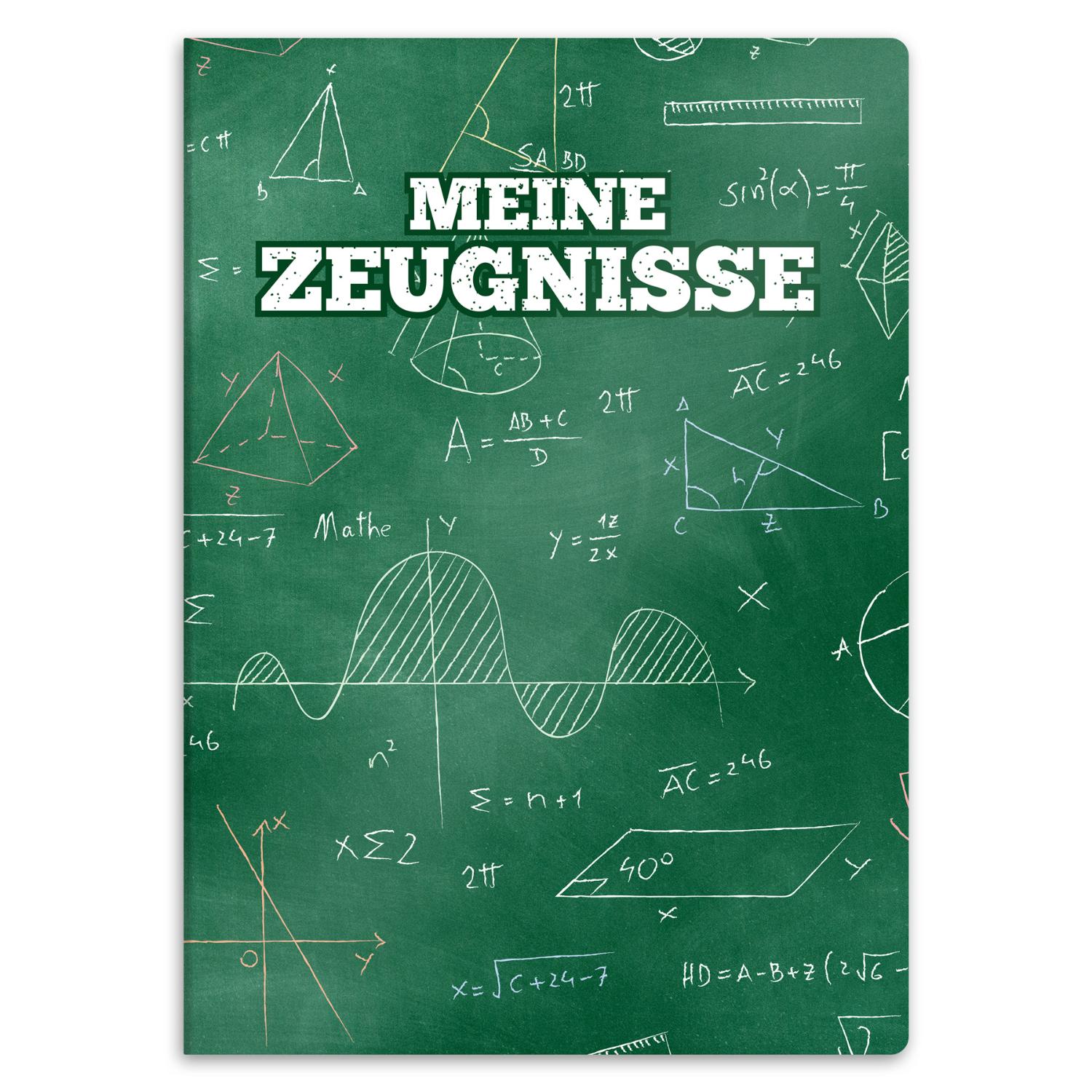 itenga Zeugnismappe A4 Kunststoff Sichtbuch Motiv Formeln