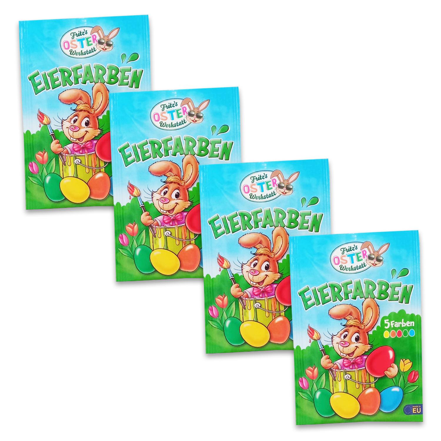 SET - 4er Pack Oster Eier Farben mit je 5 Eierfarben pro...