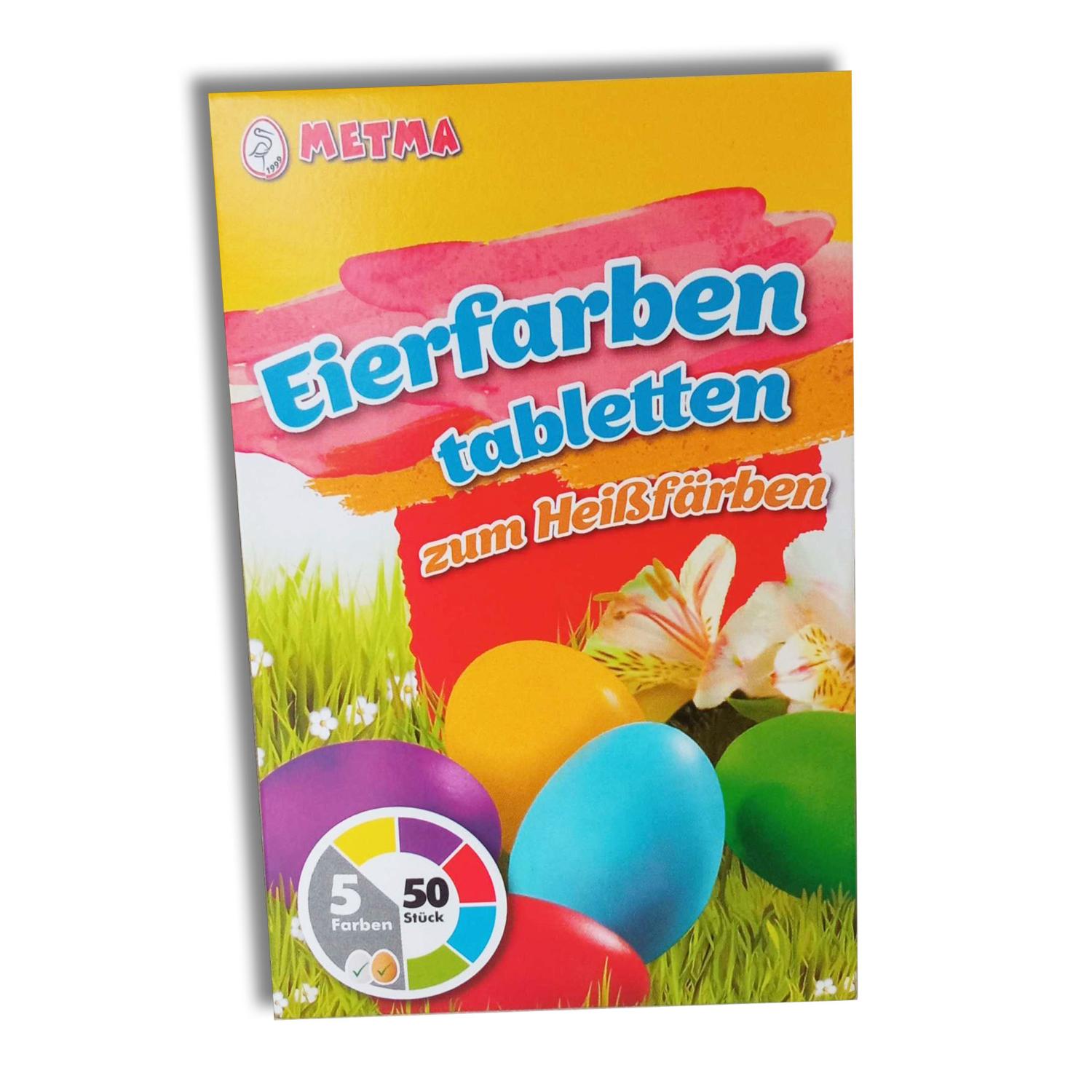 itenga Eierfarbe zum Heißfärben 5 Tabletten blau, gelb, ...