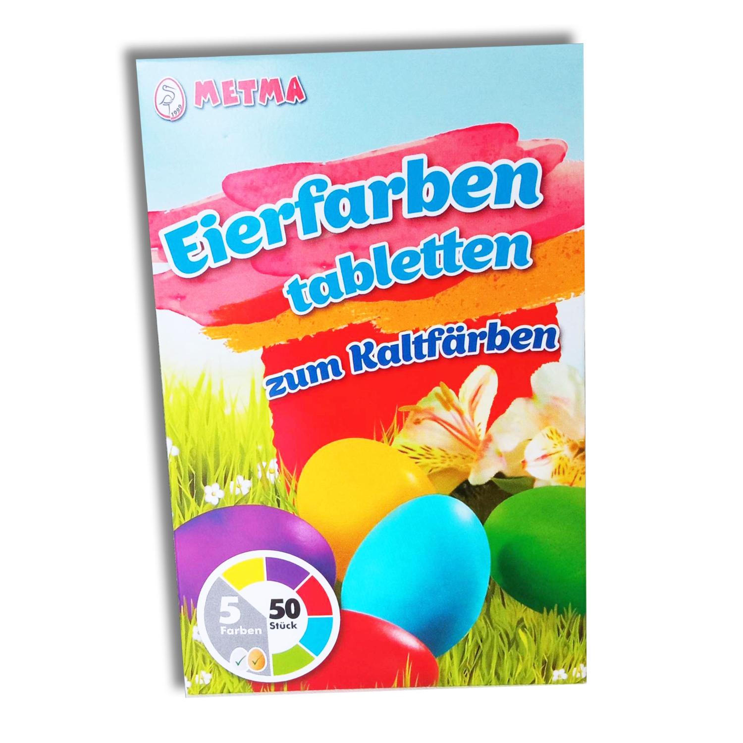 itenga Eierfarbe zum Kaltfärben 5 Tabletten blau gelb gr...