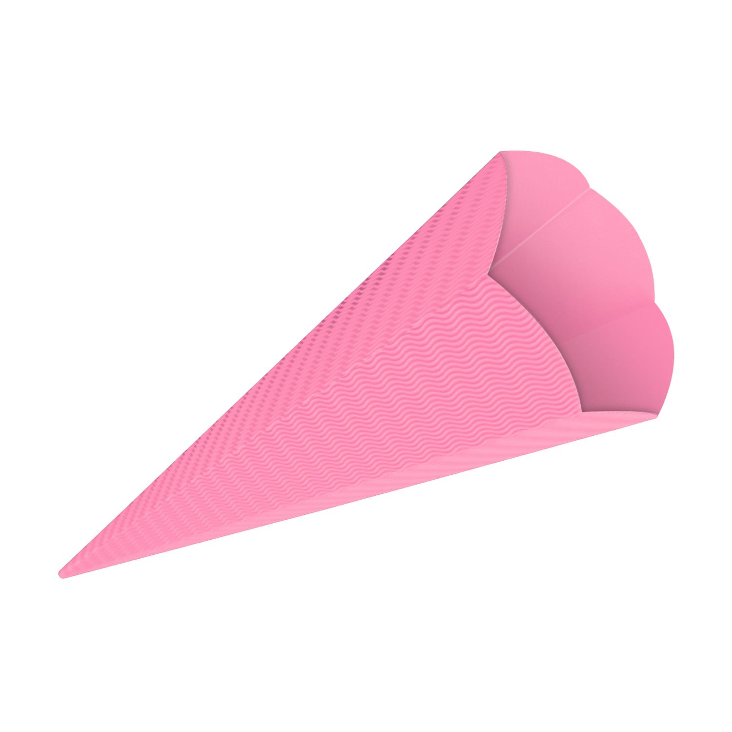 3D Color Schult�ten Bastelwellpappe 68CM ROSA - Schult�t...
