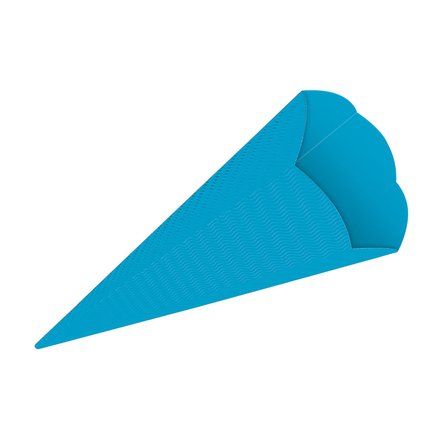 3D Color Schult�ten Bastelwellpappe 68CM CALIFORNIA BLAU...