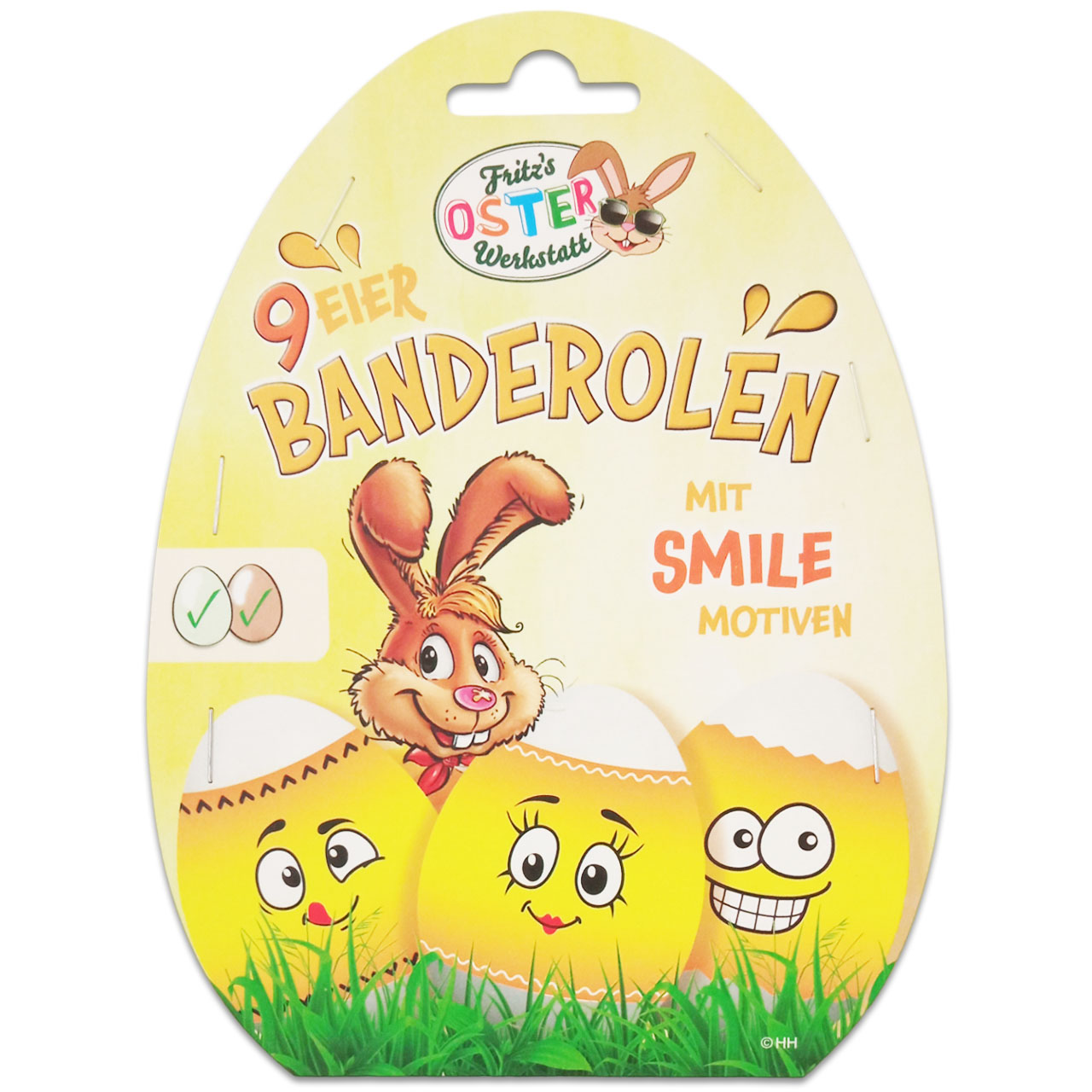 itenga Oster Eier 9 Banderole Smilies 3 Motive