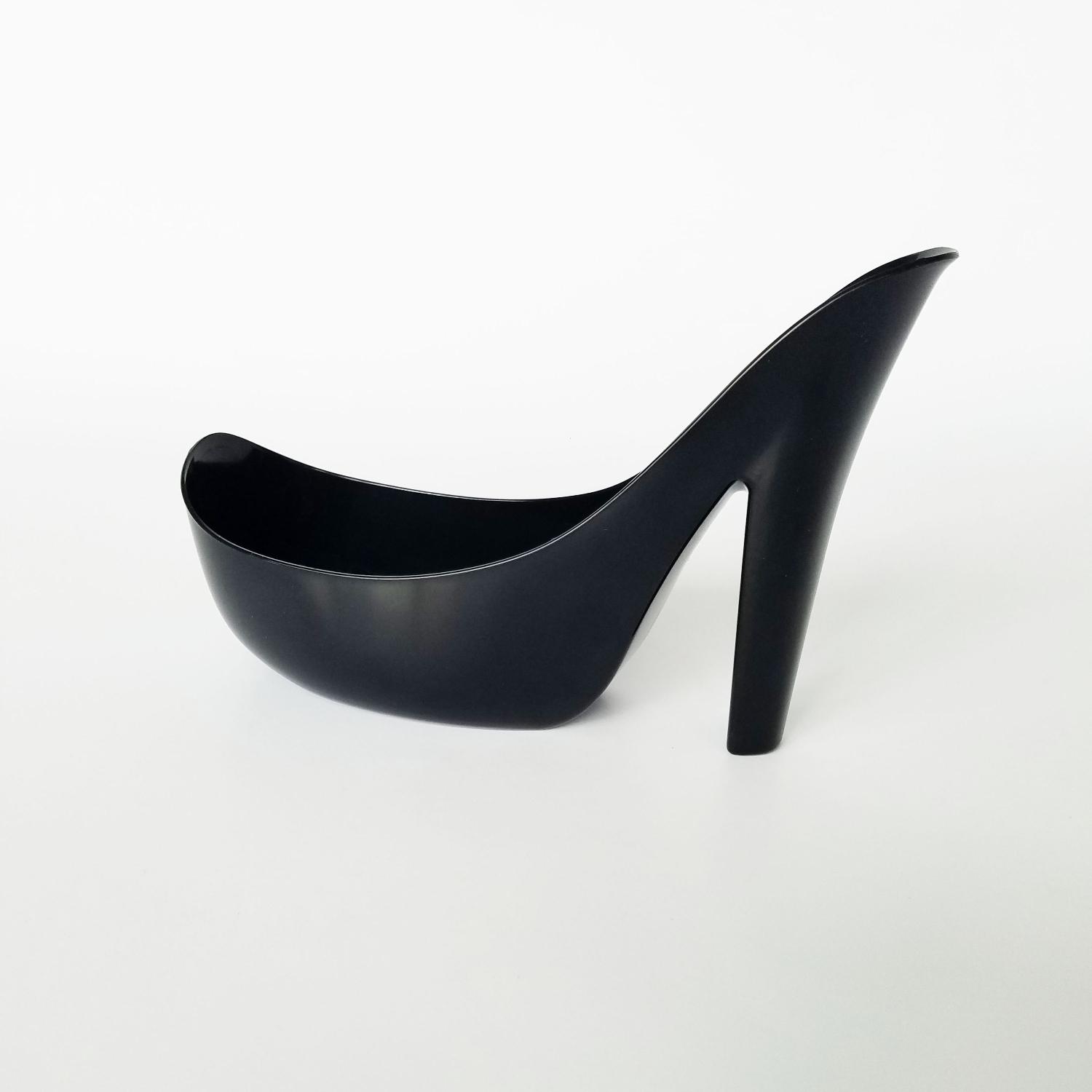 Deko Schuh HighHeel Pump aus Kunststoff schwarz zum Bef�...