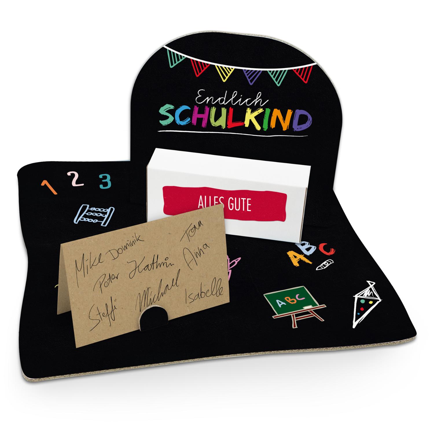 itenga Geldgeschenkverpackung Endlich Schulkind zum Schu...