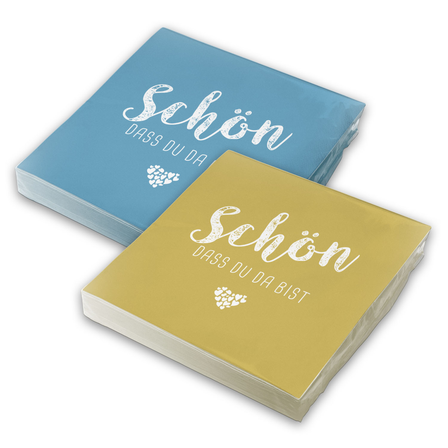 itenga 40x Serviette Sch�n dass du da bist (20x nordic b...
