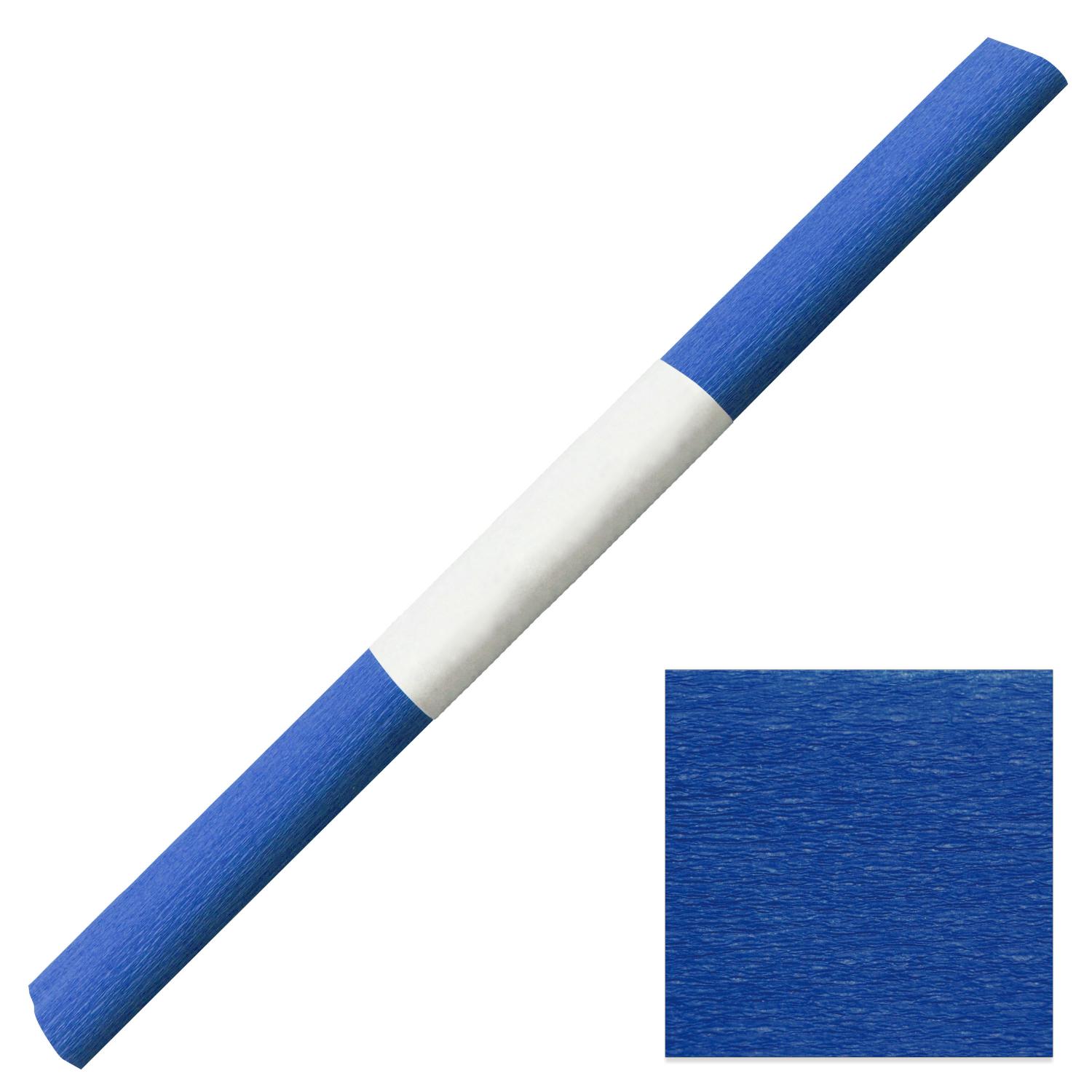 1x Feinkrepp Blau 50x250cm Rolle (Nr. 128)