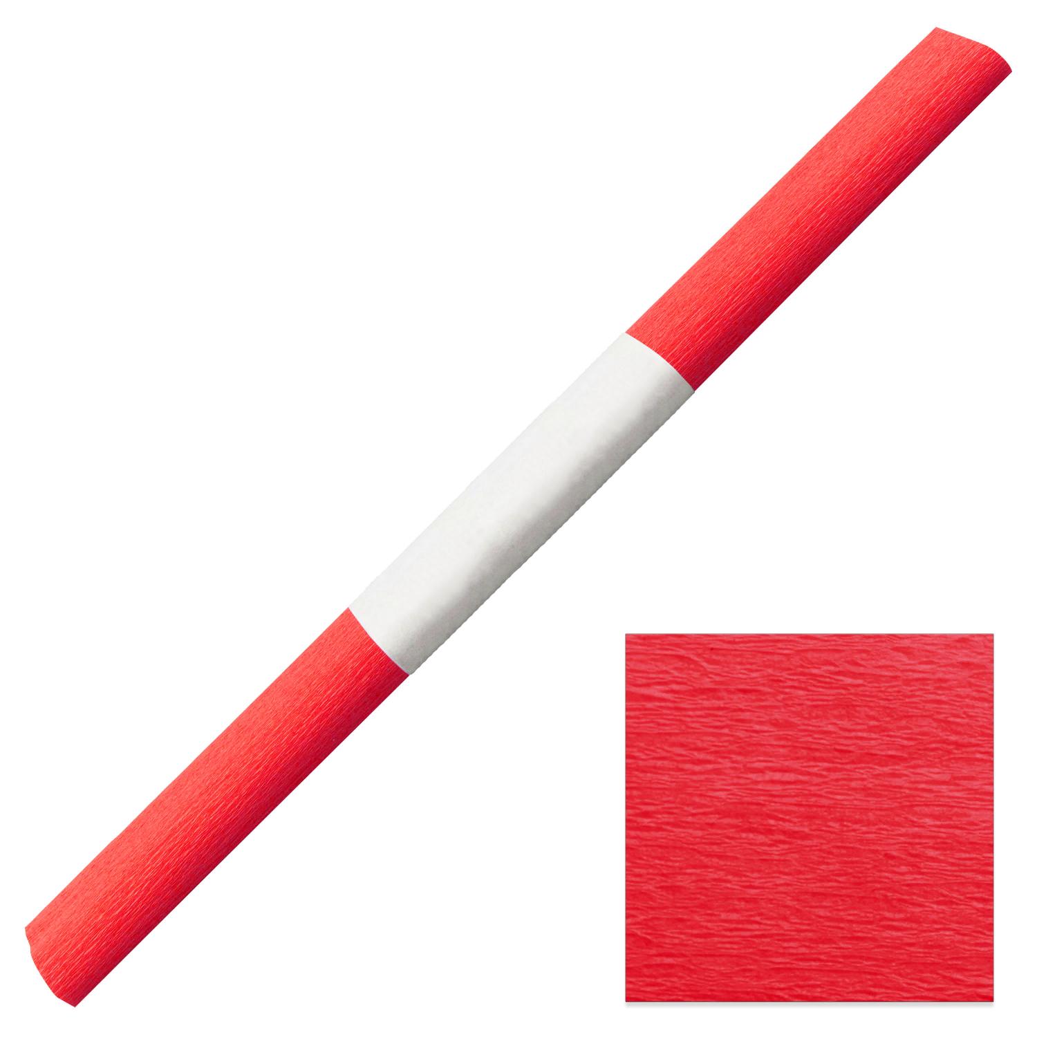 1x Feinkrepp ROT 50x250cm Rolle (Nr. 134)