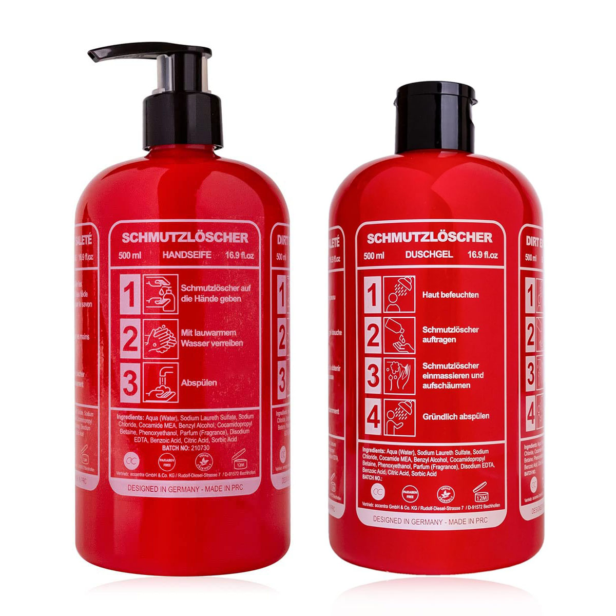 Handseife SCHMUTZL�SCHER in Pumpspender + Duschgel in Fl...