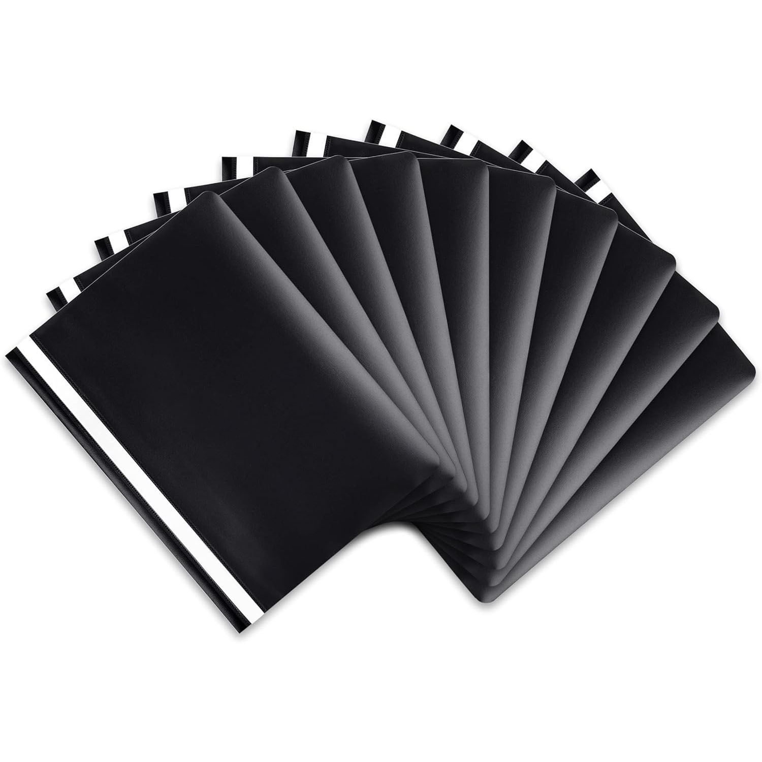 10x itenga Schnellhefter, DIN A4, PP, SCHWARZ