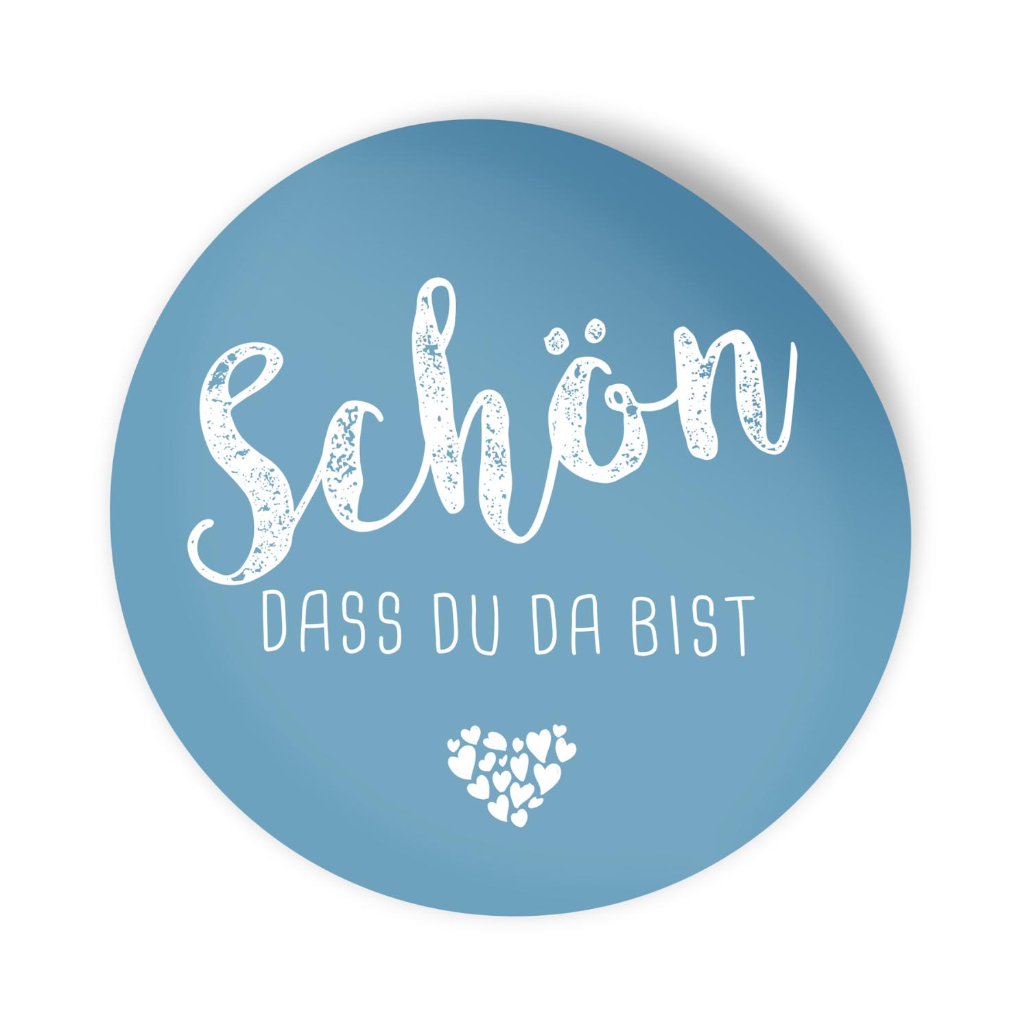 itenga 24x Sticker Aufkleber "Sch�n dass du da bist" nor...