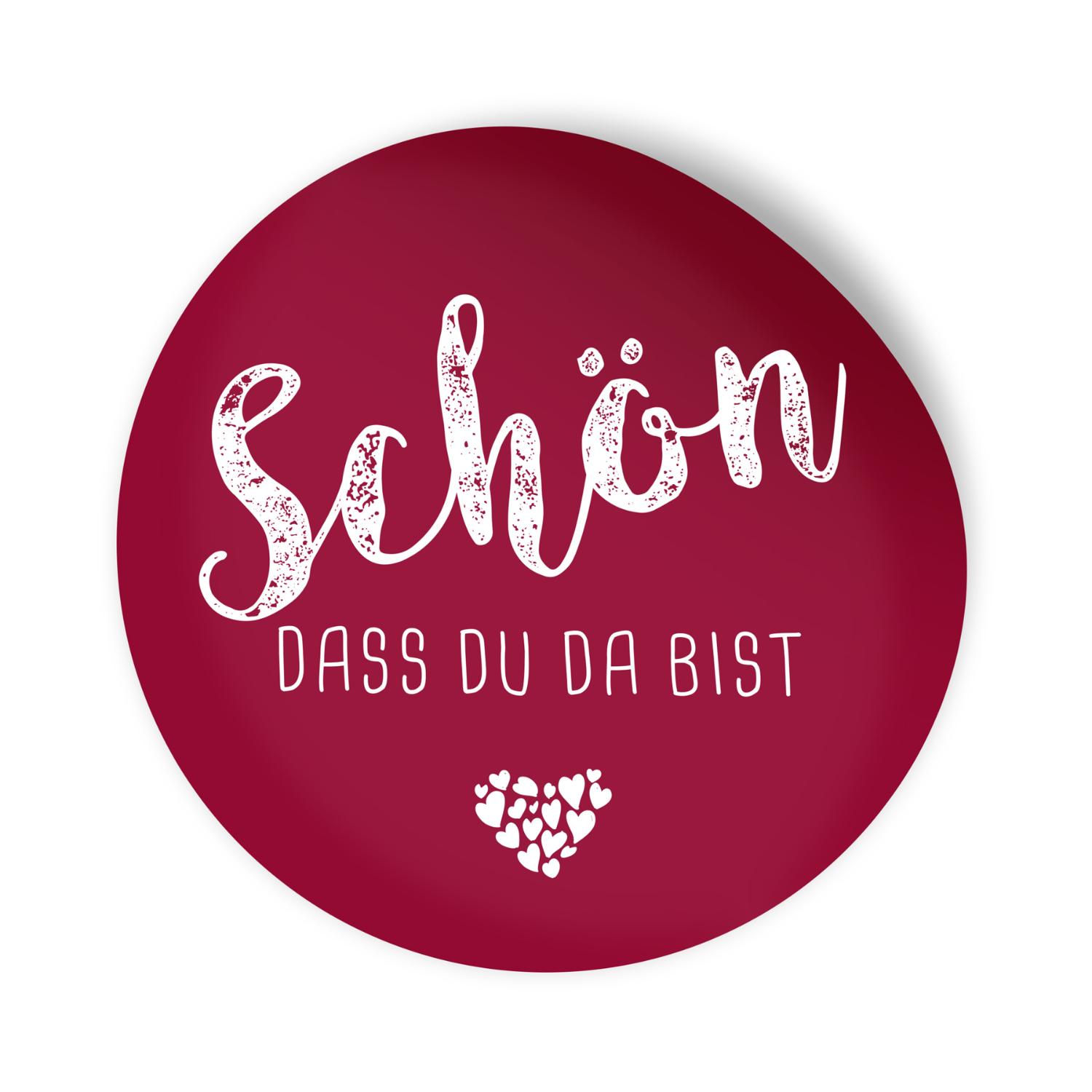 itenga 24x Sticker Aufkleber "Sch�n dass du da bist" bor...