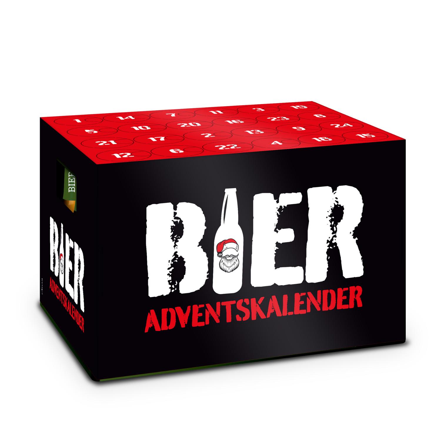 itenga Adventskalender f�r Bierkasten St�lper Motiv rot ...