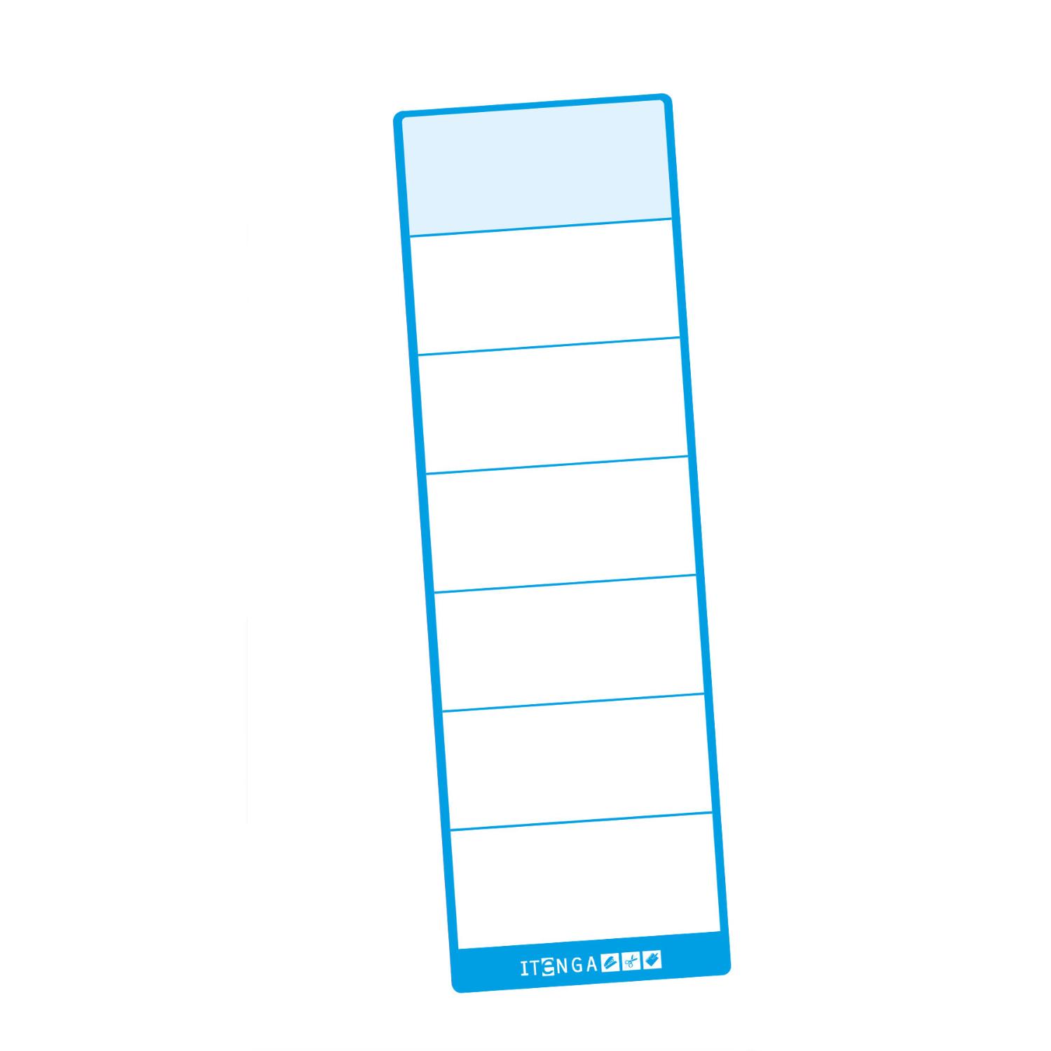 itenga 100x Ordneretikett BLAU R�ckenetikett zum Aufkleb...
