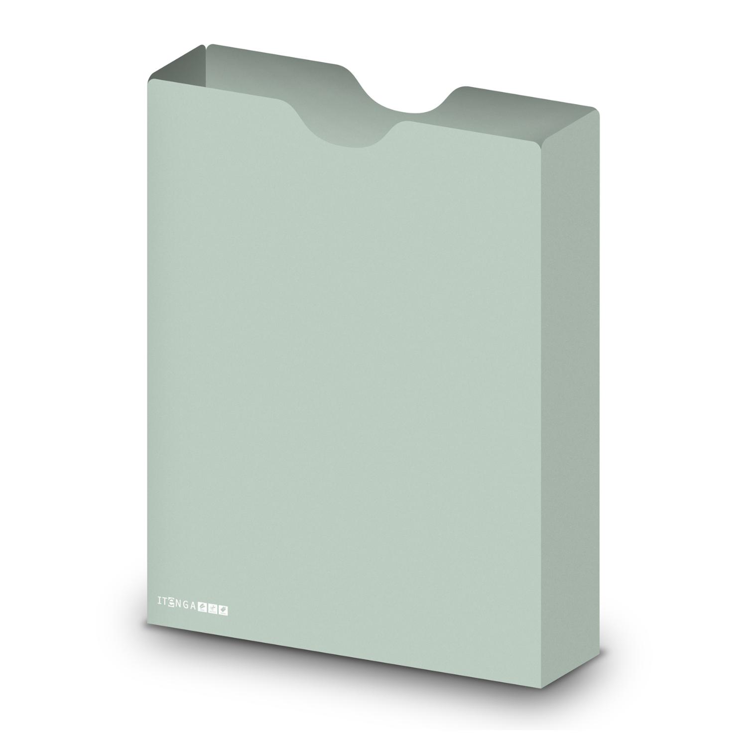 itenga Heftbox DIN A4 Hochformat aus PP eukalyptus gr�n