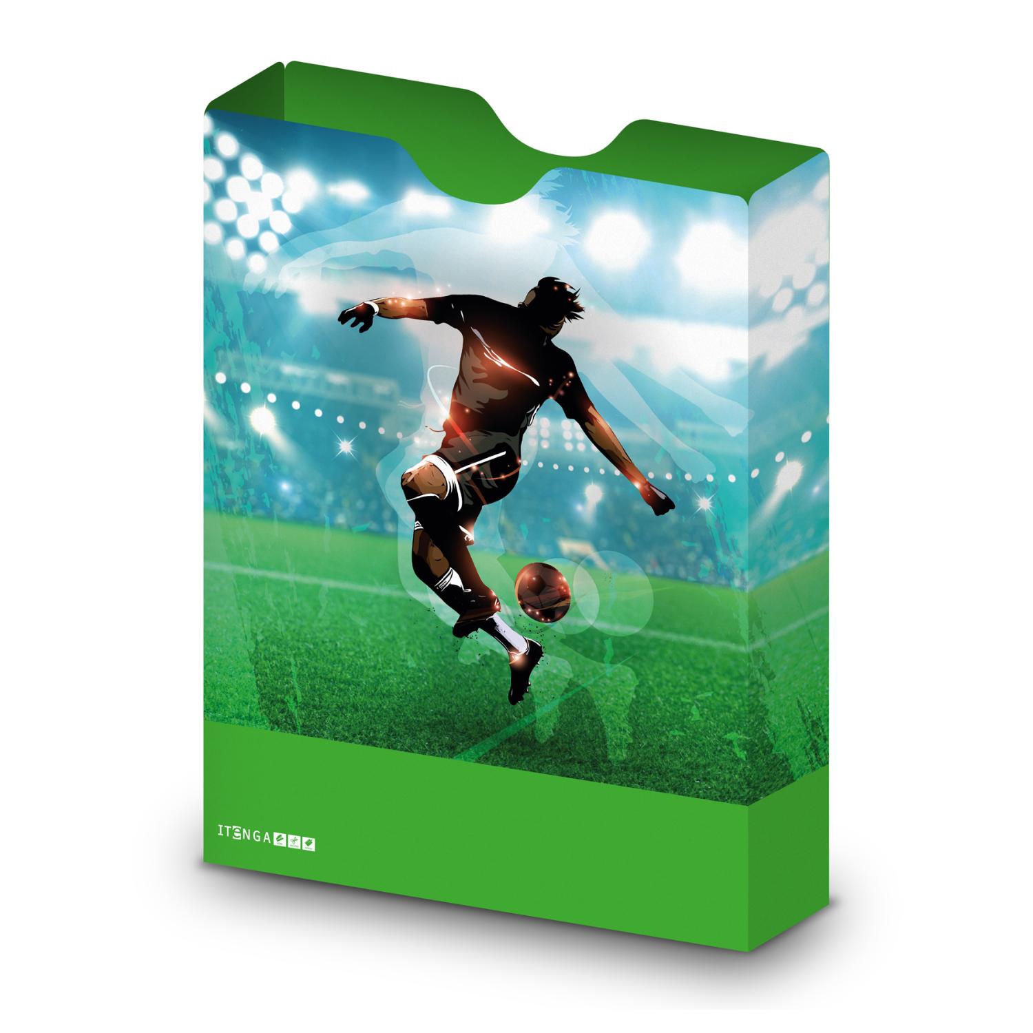 itenga Heftbox DIN A4 Hochformat aus PP Motiv Fussball