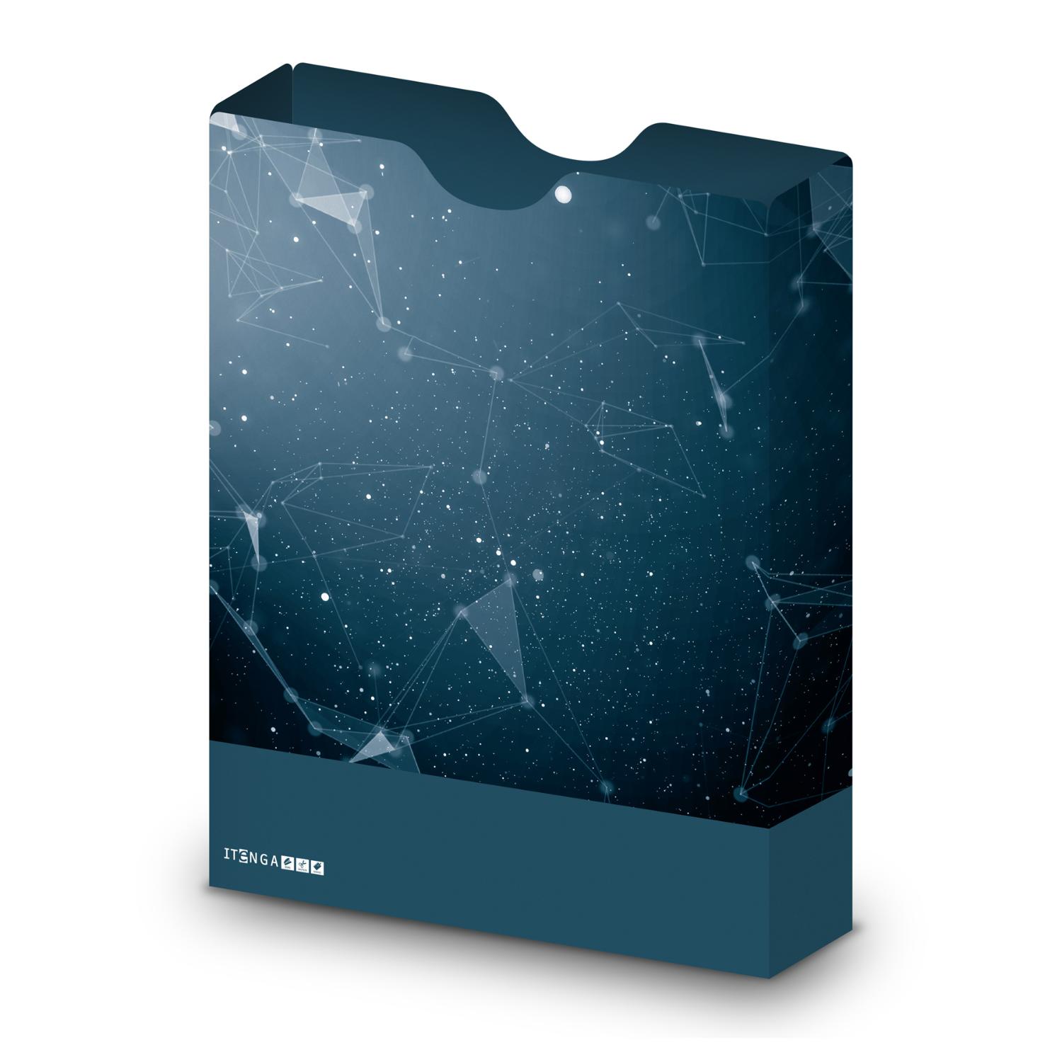 itenga Heftbox DIN A4 Hochformat aus PP Motiv Hightech A...
