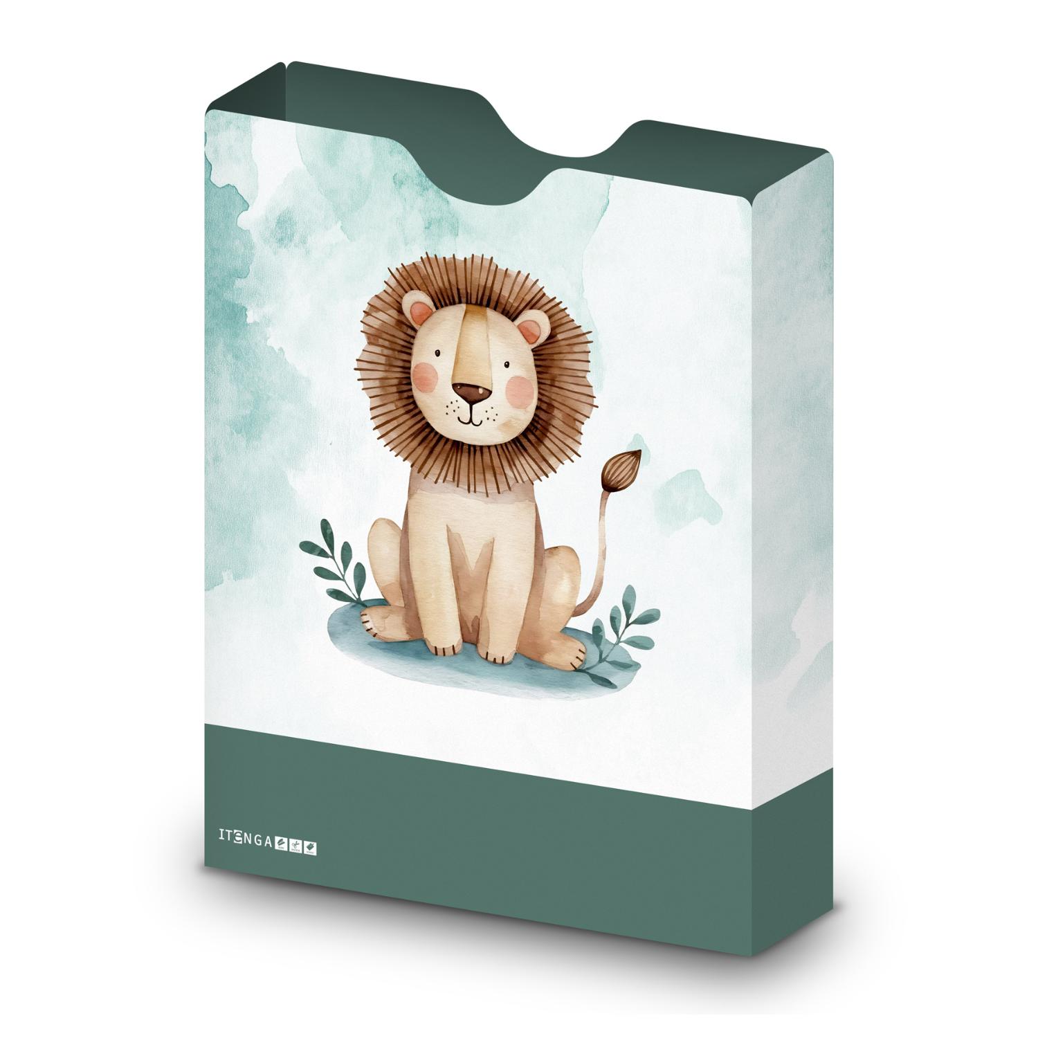 itenga Heftbox DIN A4 Hochformat aus PP Motiv L�WE