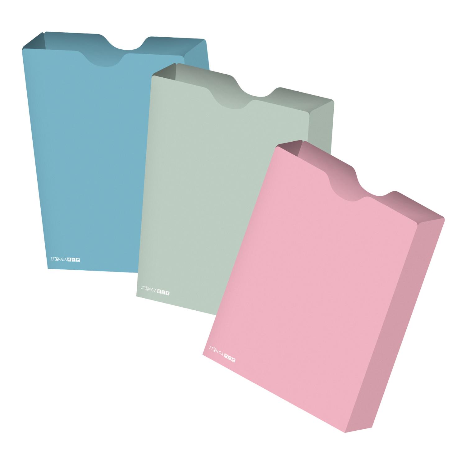 itenga Heftbox DIN A4 Hochformat aus PP Pastell rosa Euk...