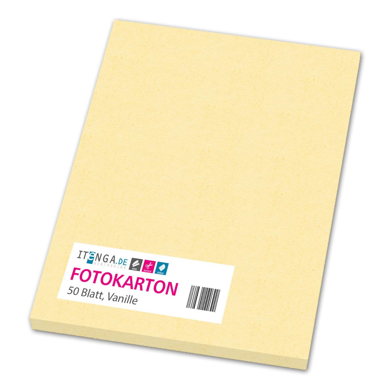 itenga Fotokarton A4 VANILLE 50 Blatt 300 g/qm