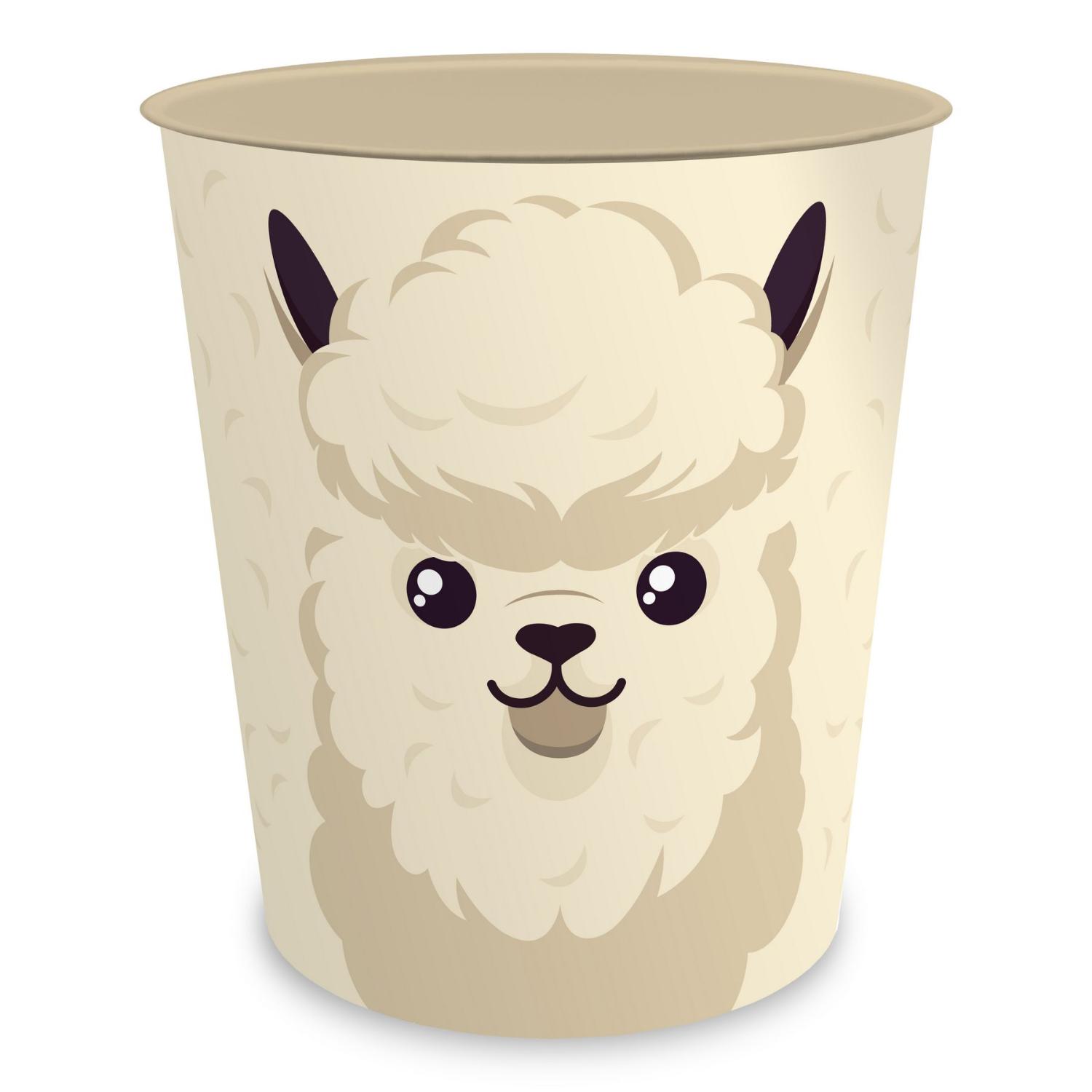 itenga Papierkorb Tiermotiv - ALPAKA / LAMA - Kawaii Des...