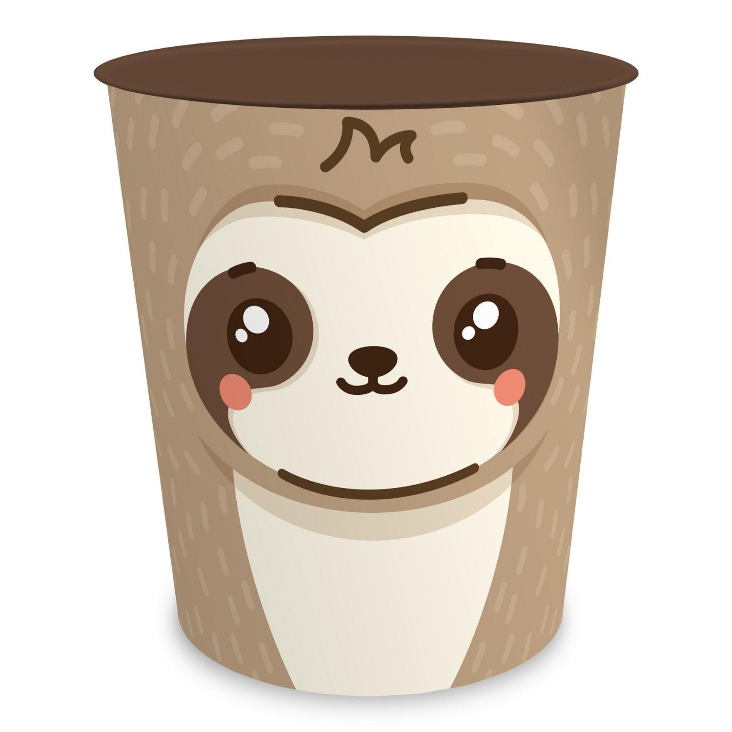 itenga Papierkorb Tiermotiv - FAULTIER - Kawaii Design -...