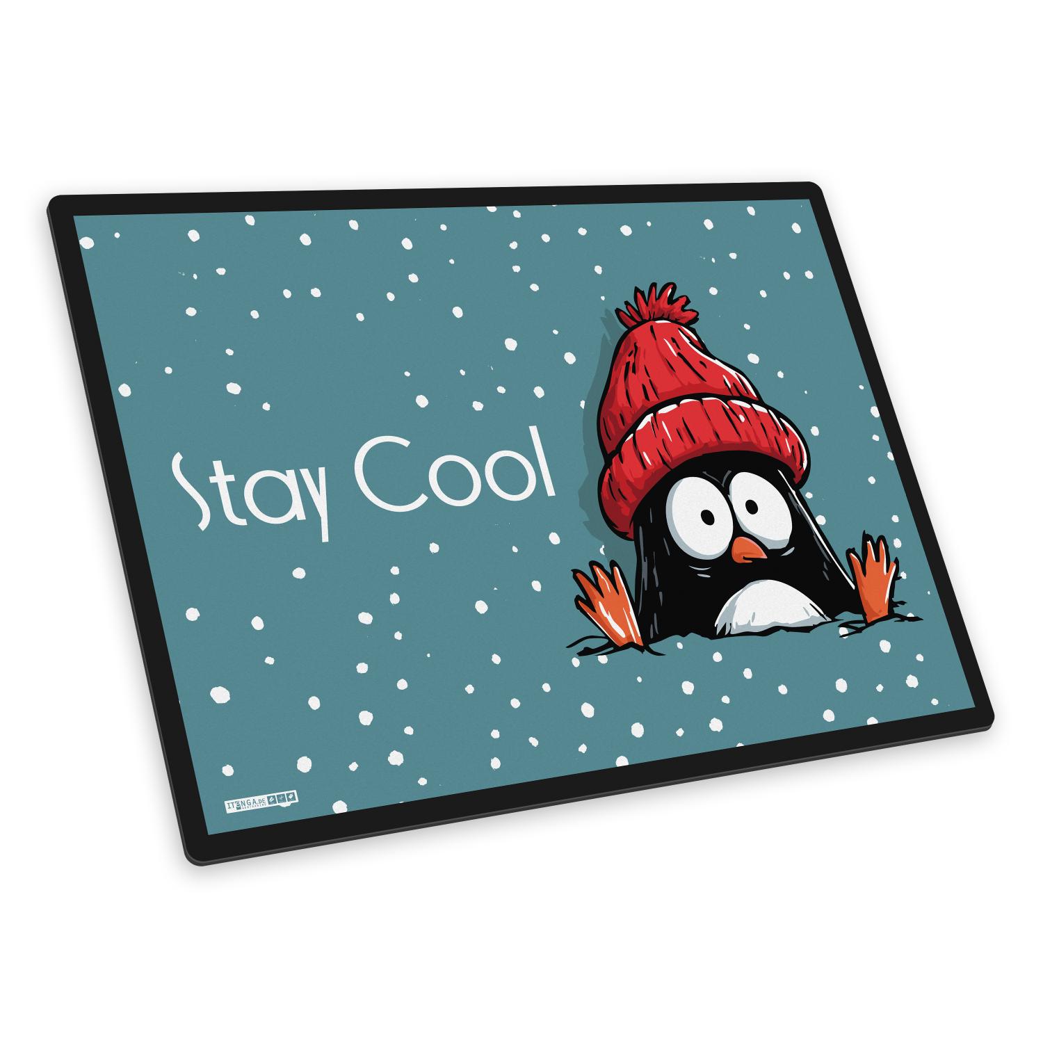 itenga Schreibunterlage V1 Motiv Pinguin Stay Cool