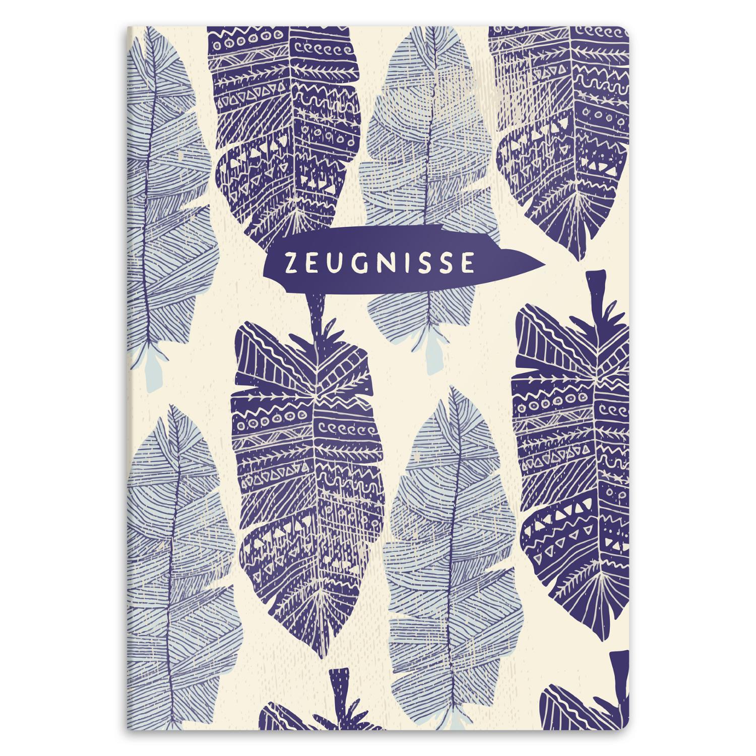itenga Zeugnismappe A4 Kunststoff Sichtbuch Motiv Bl�tte...