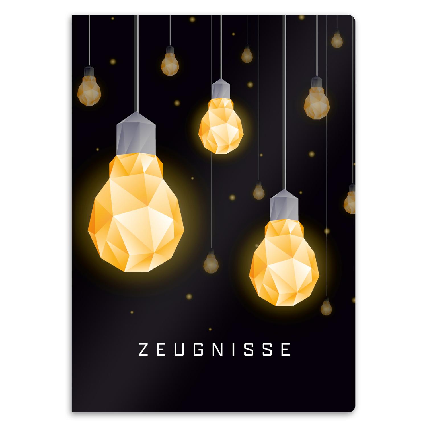 itenga Zeugnismappe A4 Kunststoff Sichtbuch Motiv Gl�hbi...