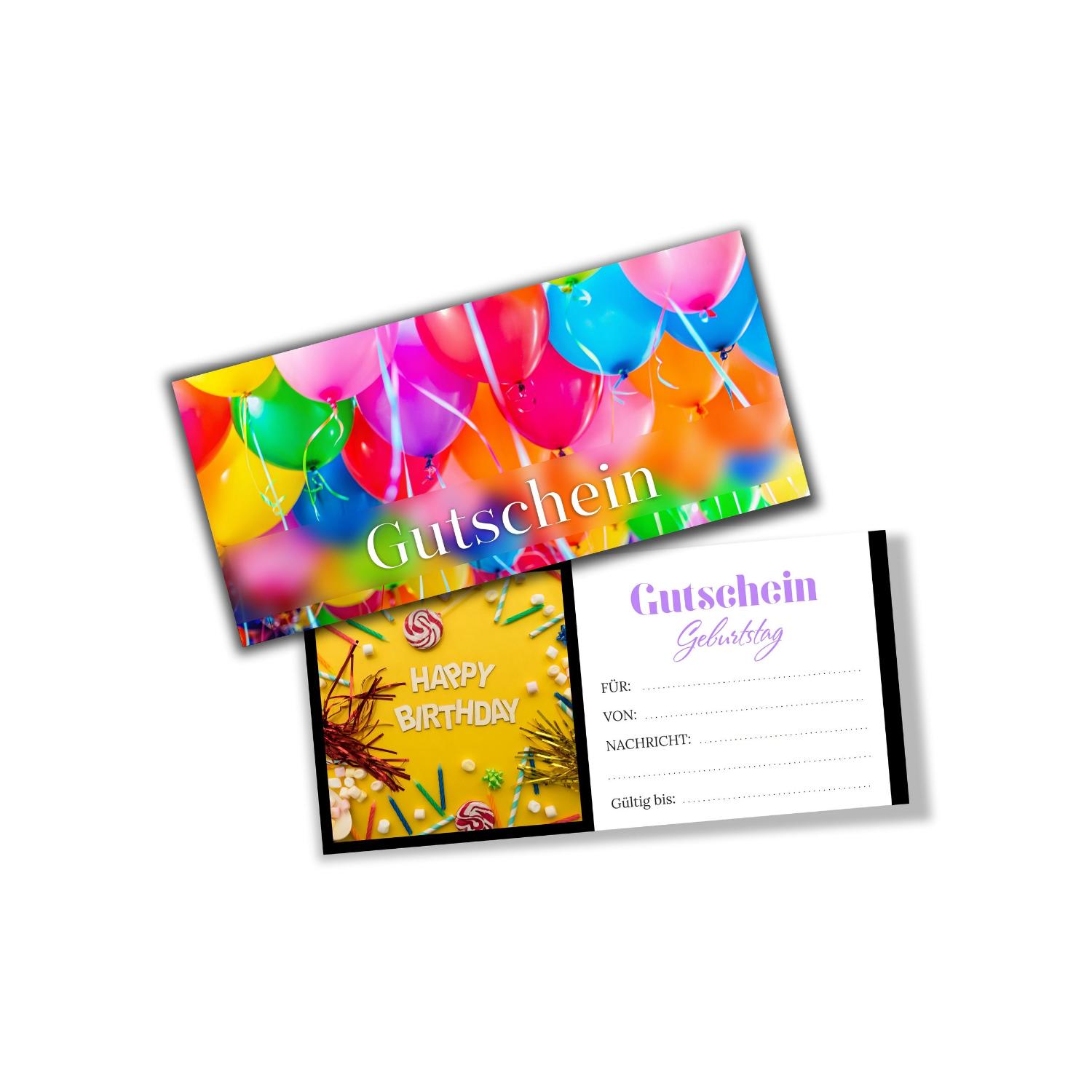 itenga Geschenkgutschein Fotodesign - Motiv GEBURTSTAG P...