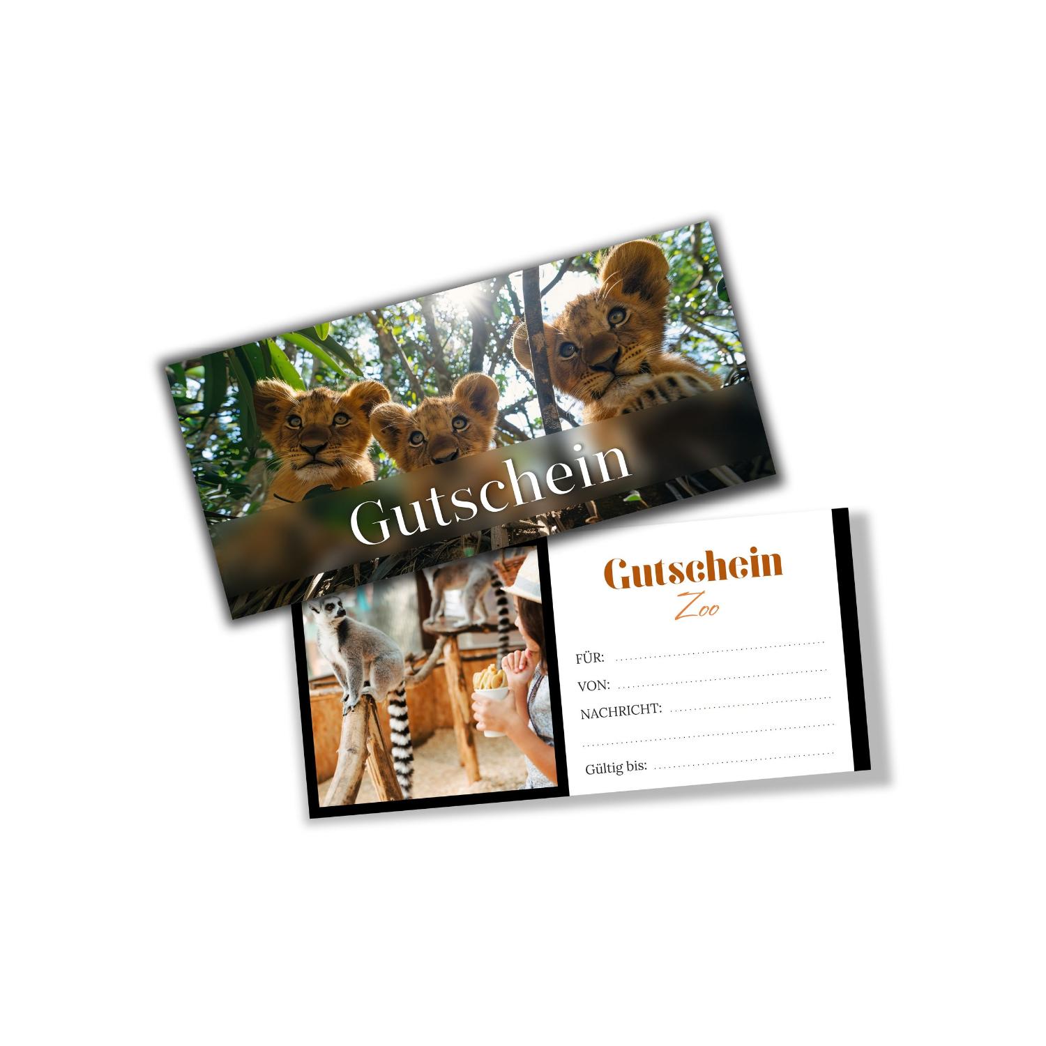itenga Geschenkgutschein Fotodesign - Motiv ZOO Postkart...