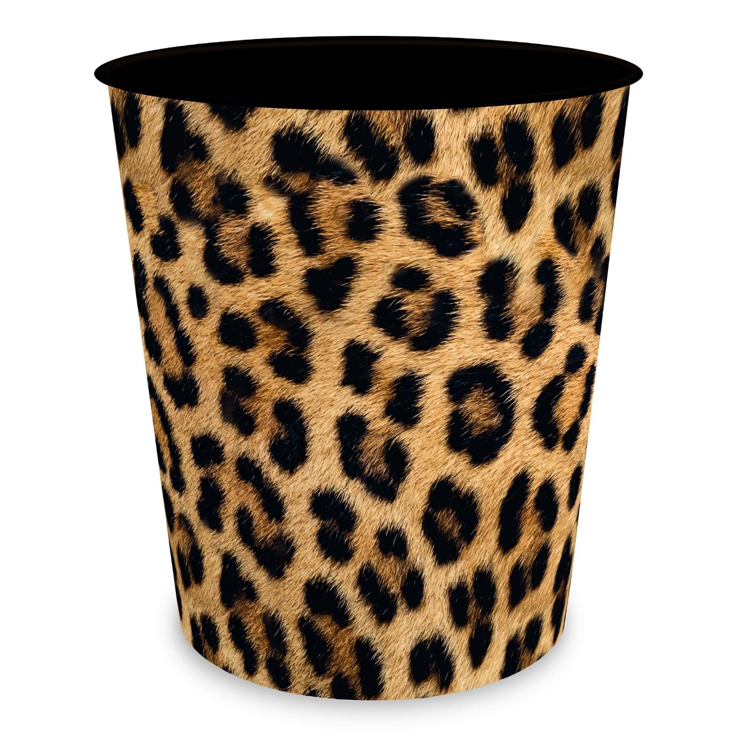 itenga Papierkorb - Motiv LEOPARD Muster - ca. 11 Liter