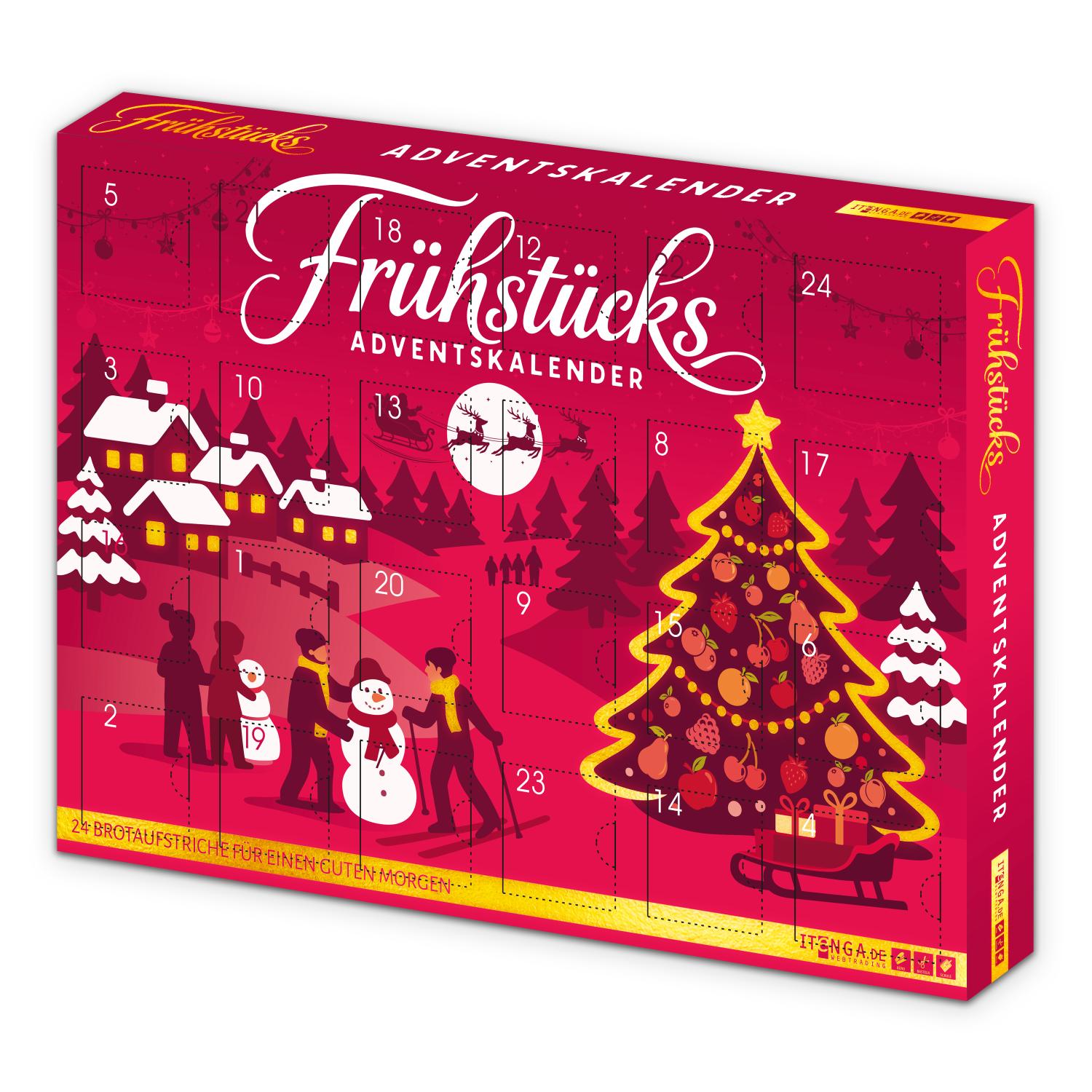 itenga Adventskalender Fr�hst�ck Brotaufstriche - Motiv ...
