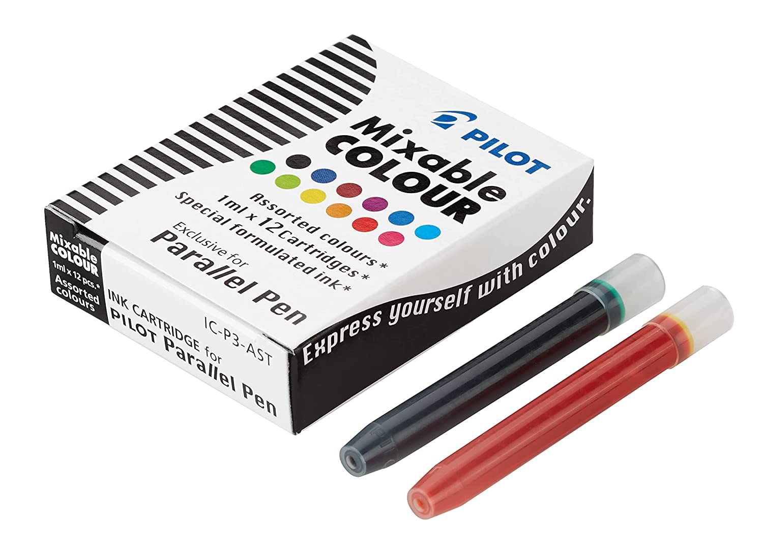 PILOT Tintenpatronen f�r F�llhalter Parallel Pen, sortiert