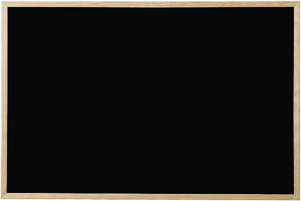 Bi-Office Kreidetafel, Naturholz, schwarz, 600 x 400 mm