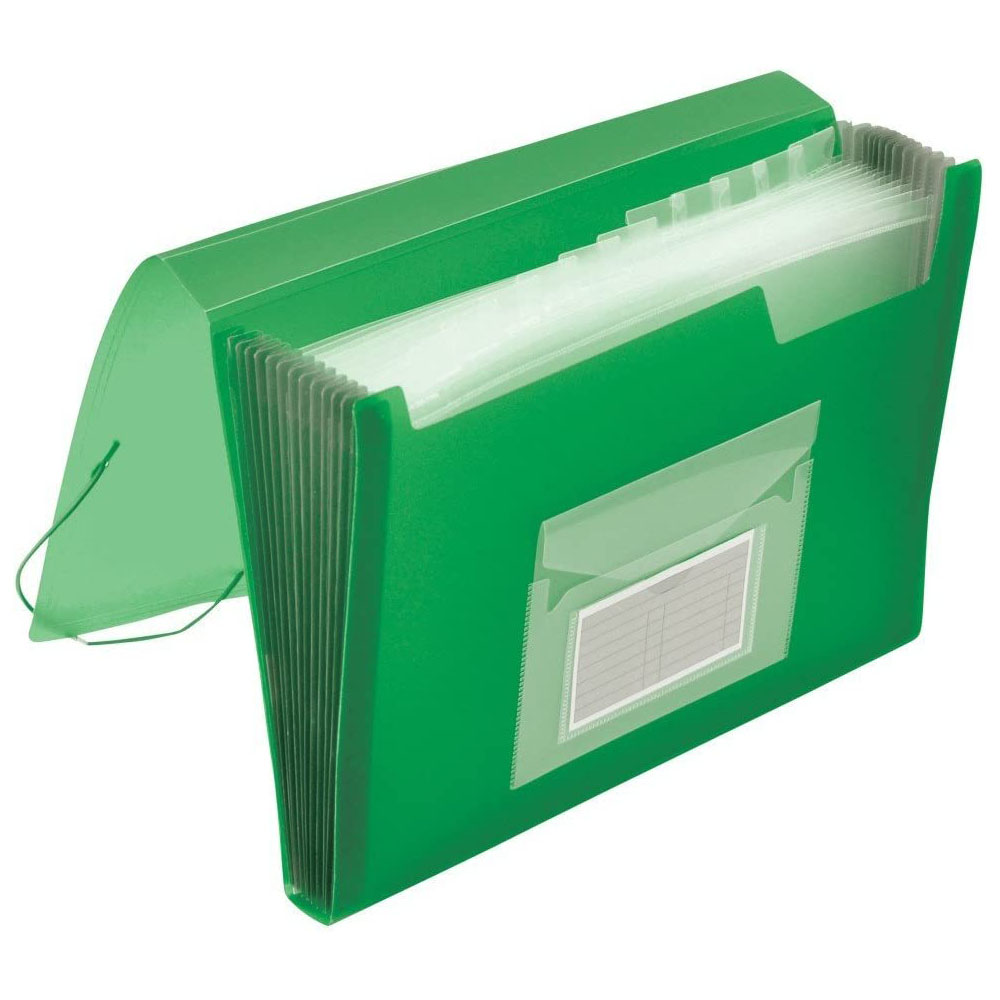 Q-CONNECT F�chertasche transl.gr�n